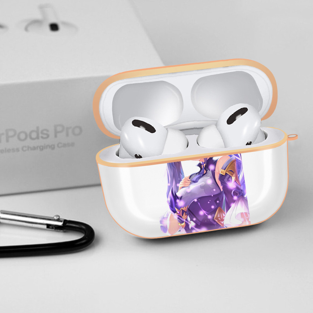 げんし神 刻晴 こくせい genshin Kokusei 【AirPods Pro用】ハードシェル保護ケース｜耐衝撃・防指紋・カラビナ付き商品仕様