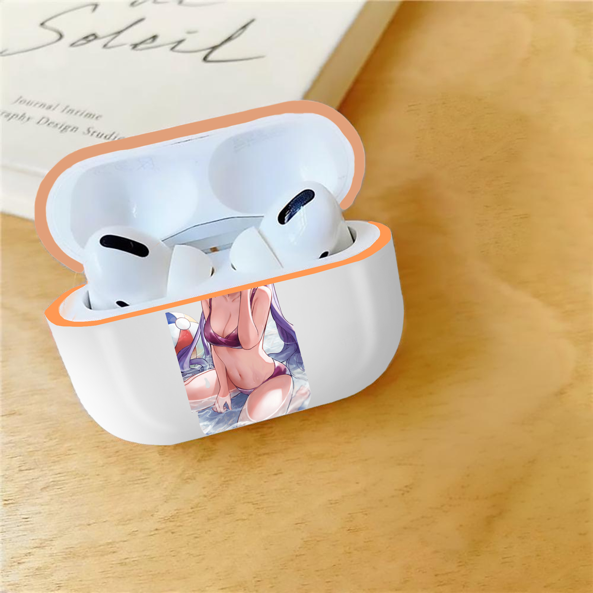 げんし神 刻晴 こくせい genshin Kokusei 【AirPods Pro用】ハードシェル保護ケース｜耐衝撃・防指紋・カラビナ付き商品仕様