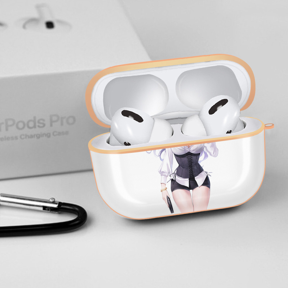 げんし神 刻晴 こくせい genshin Kokusei 【AirPods Pro用】ハードシェル保護ケース｜耐衝撃・防指紋・カラビナ付き商品仕様