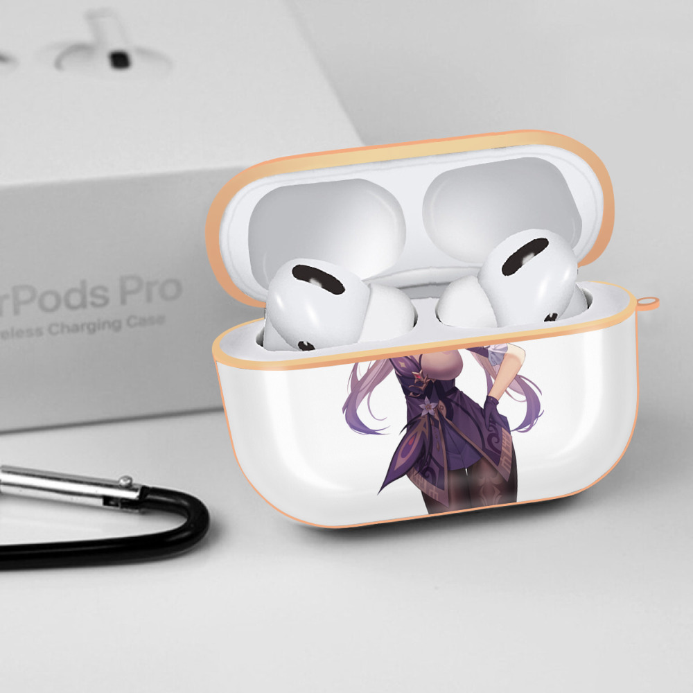 げんし神 刻晴 こくせい genshin Kokusei 【AirPods Pro用】ハードシェル保護ケース｜耐衝撃・防指紋・カラビナ付き商品仕様