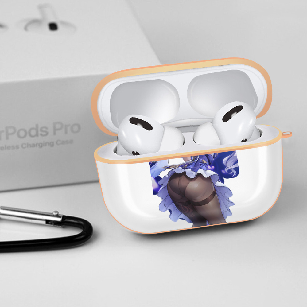げんし神 刻晴 こくせい genshin Kokusei 【AirPods Pro用】ハードシェル保護ケース｜耐衝撃・防指紋・カラビナ付き商品仕様