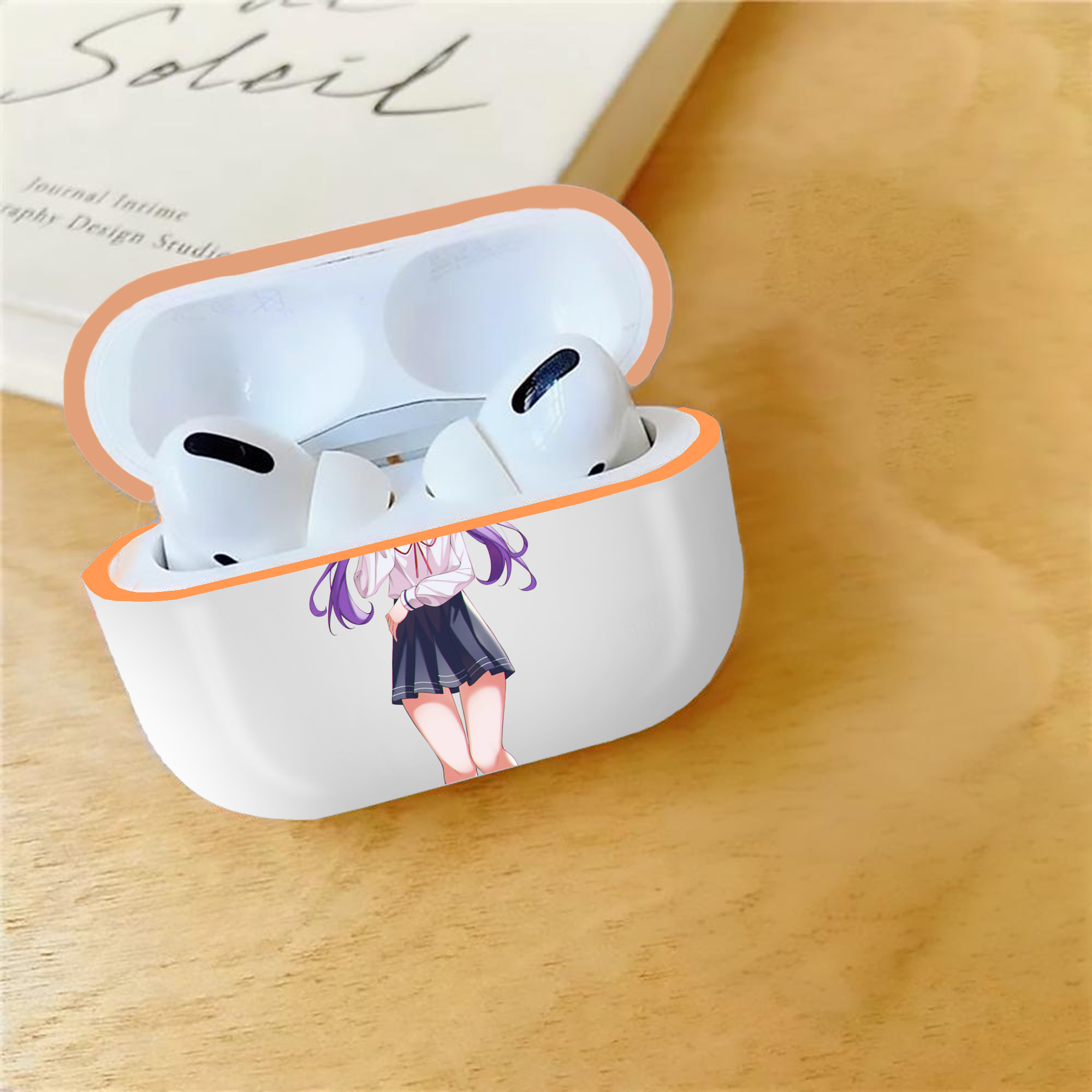 げんし神 刻晴 こくせい genshin Kokusei 【AirPods Pro用】ハードシェル保護ケース｜耐衝撃・防指紋・カラビナ付き商品仕様