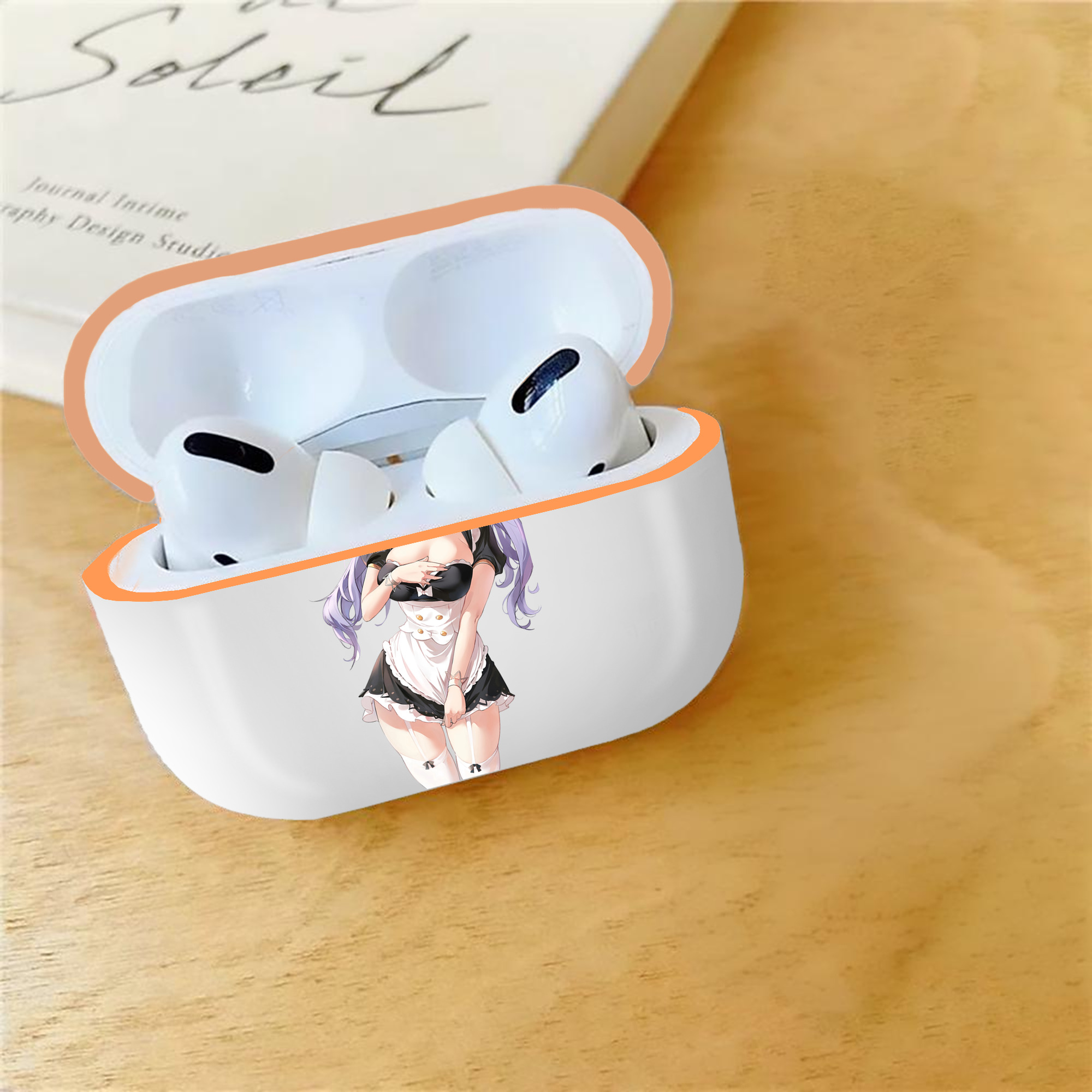 げんし神 刻晴 こくせい genshin Kokusei 【AirPods Pro用】ハードシェル保護ケース｜耐衝撃・防指紋・カラビナ付き商品仕様