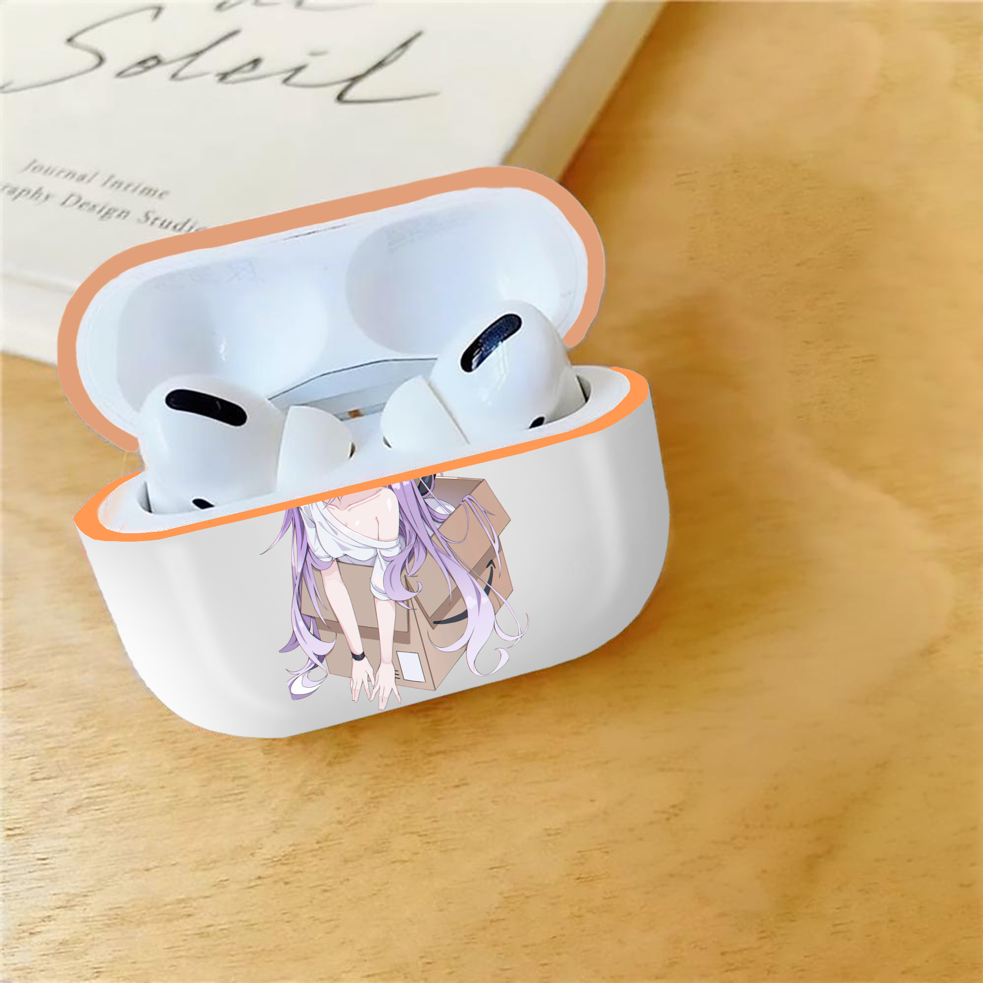 げんし神 刻晴 こくせい genshin Kokusei 【AirPods Pro用】ハードシェル保護ケース｜耐衝撃・防指紋・カラビナ付き商品仕様