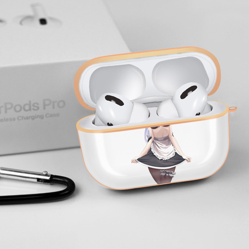 げんし神 甘雨 かんう genshin Ganyu 【AirPods Pro用】ハードシェル保護ケース｜耐衝撃・防指紋・カラビナ付き商品仕様