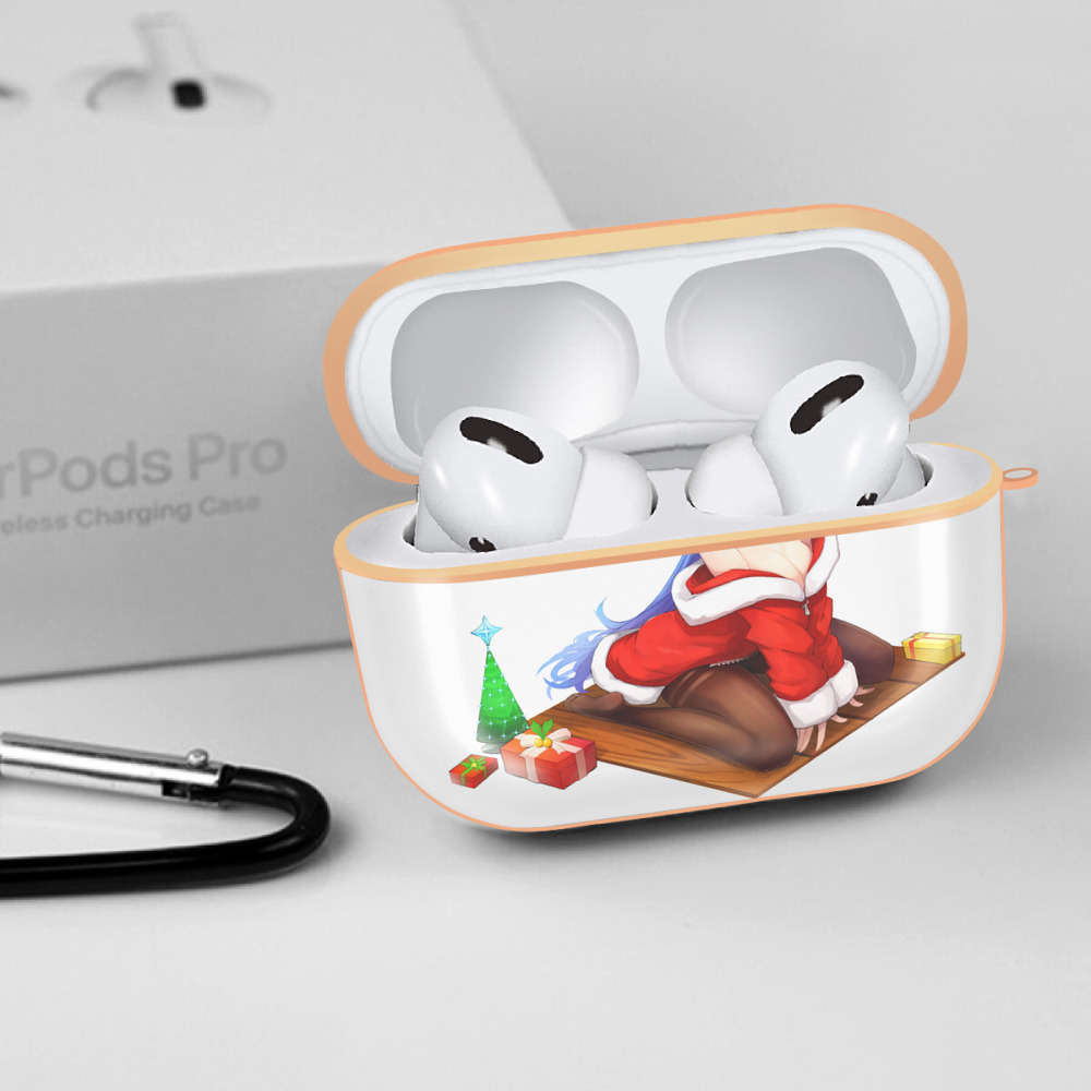 げんし神 甘雨 かんう genshin Ganyu 【AirPods Pro用】ハードシェル保護ケース｜耐衝撃・防指紋・カラビナ付き商品仕様