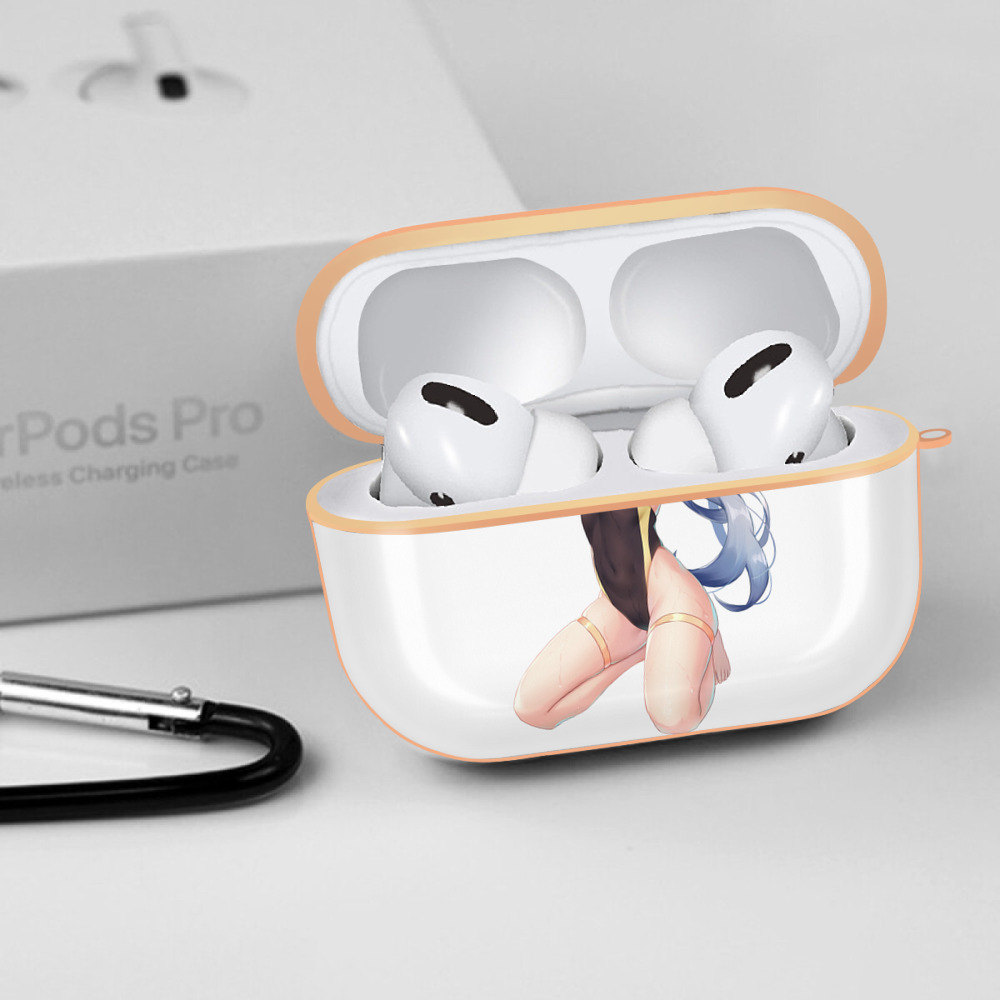 げんし神 甘雨 かんう genshin Ganyu 【AirPods Pro用】ハードシェル保護ケース｜耐衝撃・防指紋・カラビナ付き商品仕様