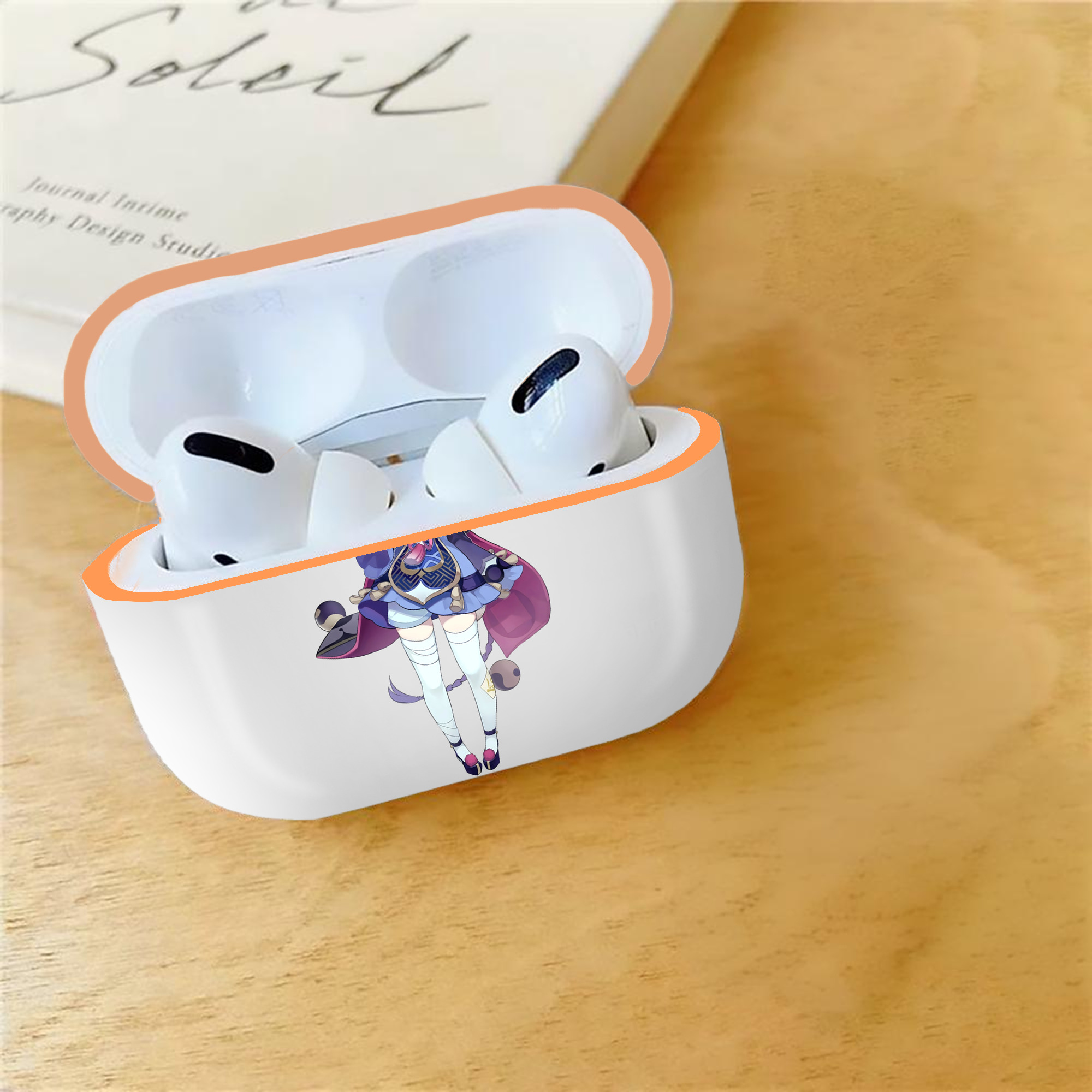 げんし神 七七 なな  genshin Nana 【AirPods Pro用】ハードシェル保護ケース｜耐衝撃・防指紋・カラビナ付き商品仕様