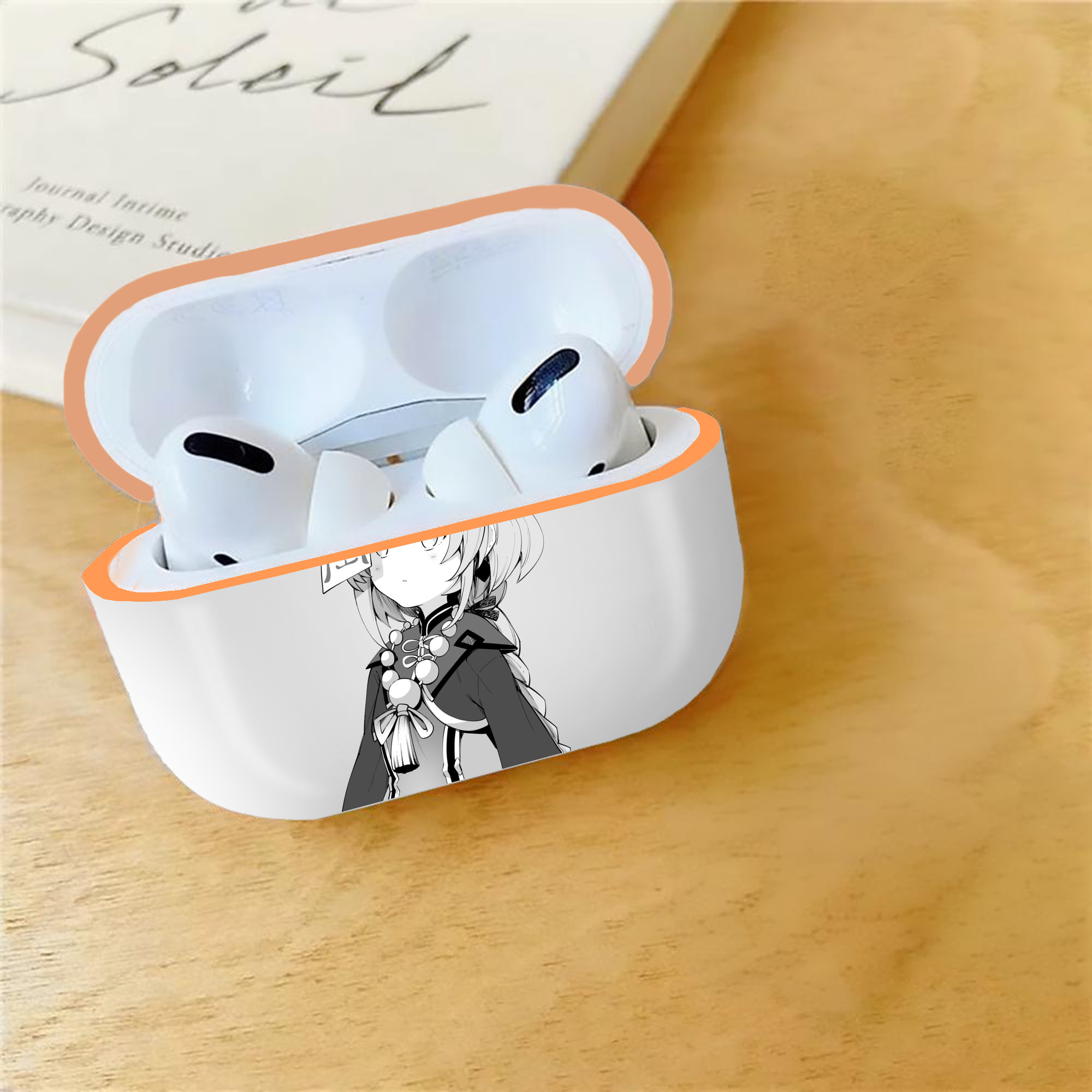 げんし神 七七 なな  genshin Nana 【AirPods Pro用】ハードシェル保護ケース｜耐衝撃・防指紋・カラビナ付き商品仕様