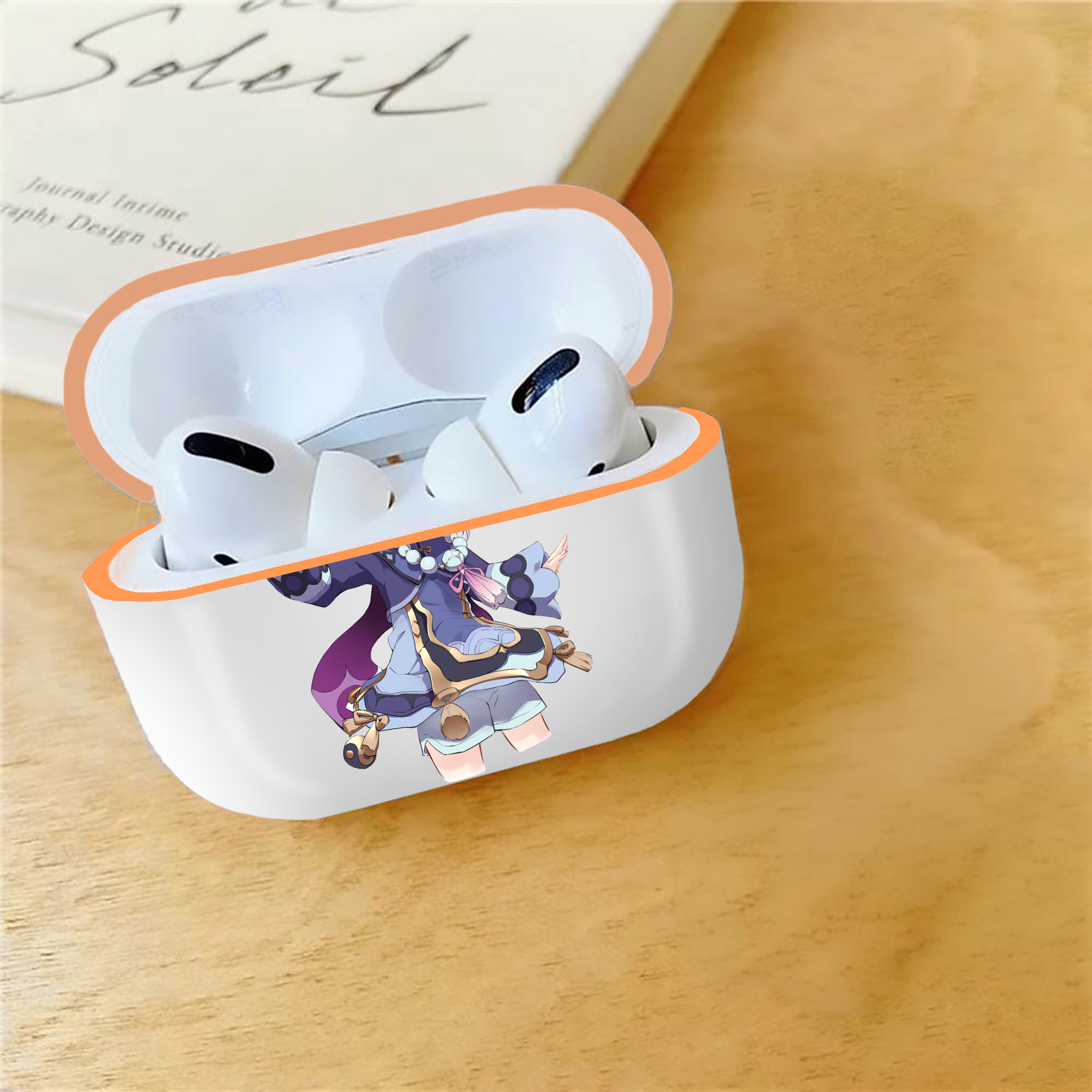 げんし神 七七 なな  genshin Nana 【AirPods Pro用】ハードシェル保護ケース｜耐衝撃・防指紋・カラビナ付き商品仕様