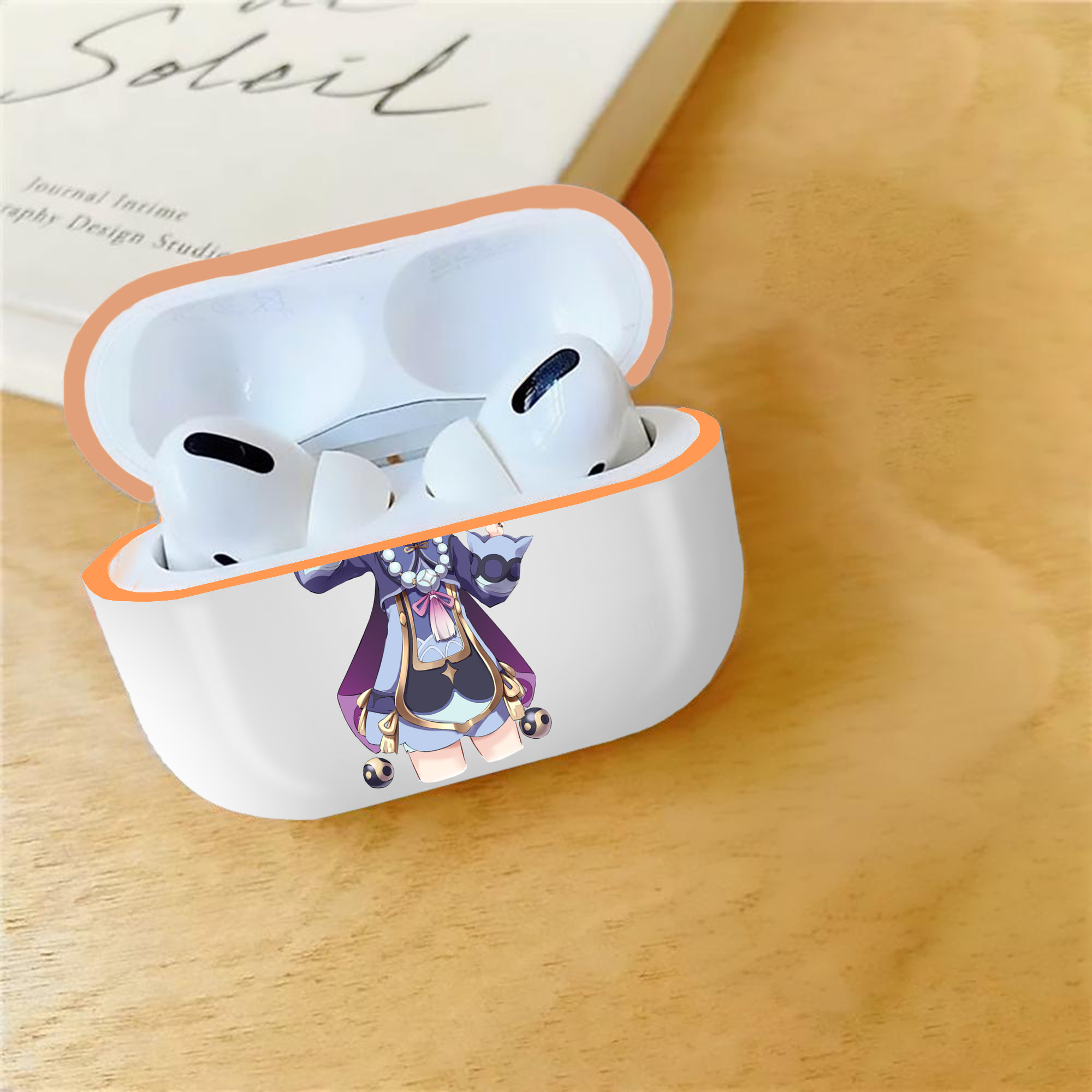 げんし神 七七 なな  genshin Nana 【AirPods Pro用】ハードシェル保護ケース｜耐衝撃・防指紋・カラビナ付き商品仕様