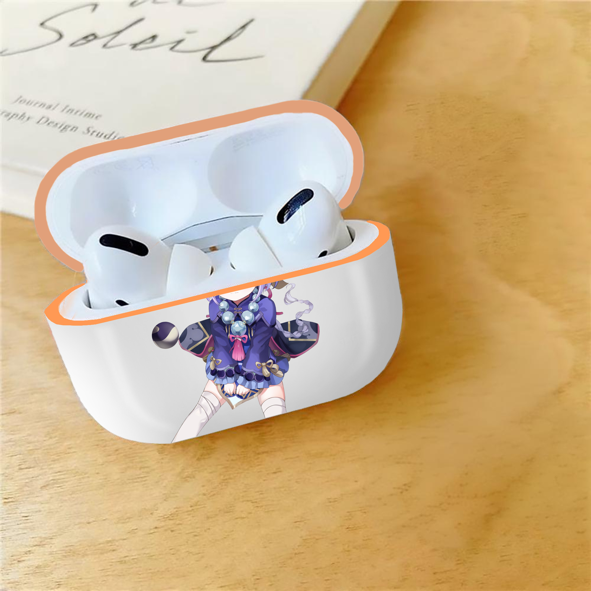 げんし神 七七 なな  genshin Nana 【AirPods Pro用】ハードシェル保護ケース｜耐衝撃・防指紋・カラビナ付き商品仕様