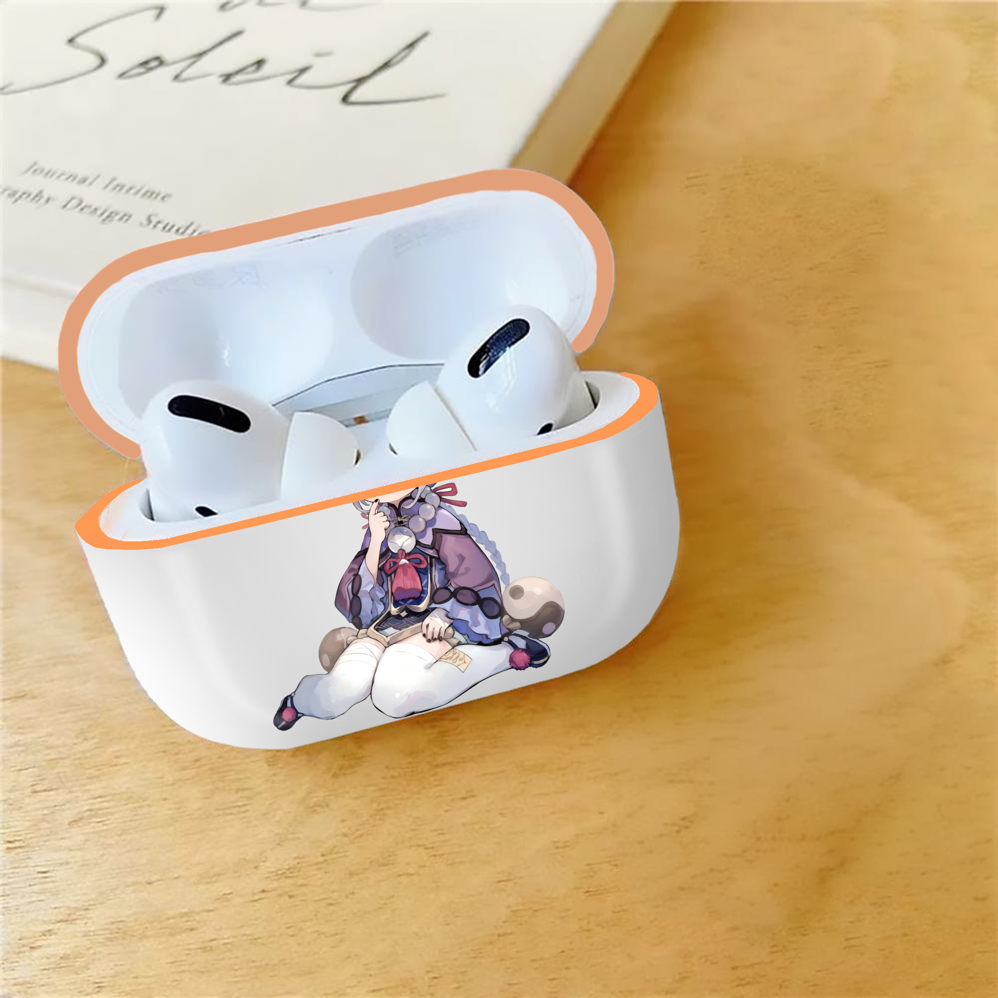 げんし神 七七 なな  genshin Nana 【AirPods Pro用】ハードシェル保護ケース｜耐衝撃・防指紋・カラビナ付き商品仕様