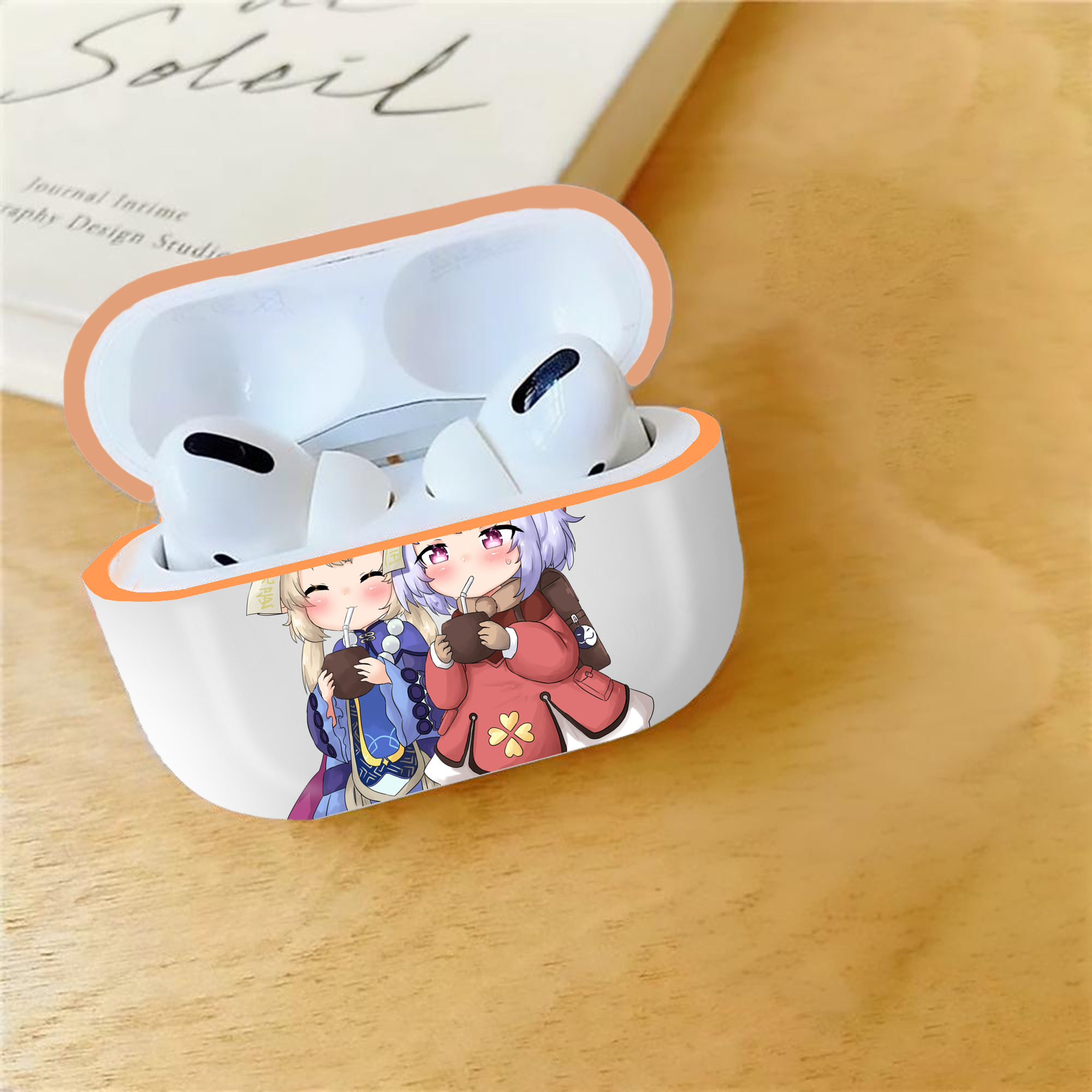 げんし神 七七 なな  genshin Nana 【AirPods Pro用】ハードシェル保護ケース｜耐衝撃・防指紋・カラビナ付き商品仕様