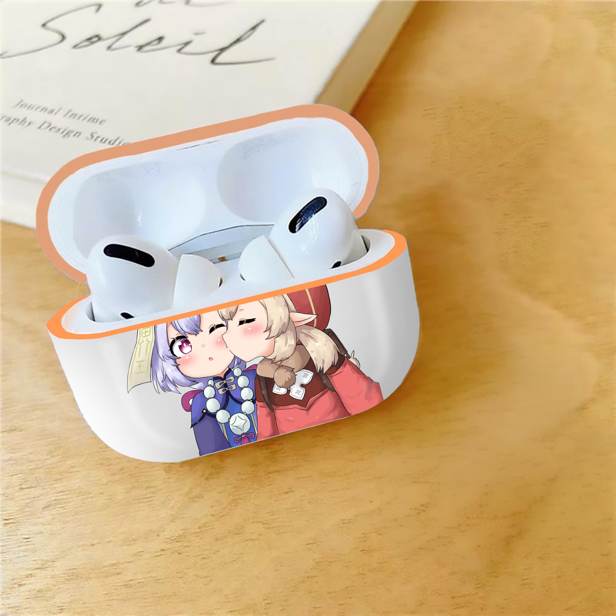 げんし神 七七 なな  genshin Nana 【AirPods Pro用】ハードシェル保護ケース｜耐衝撃・防指紋・カラビナ付き商品仕様