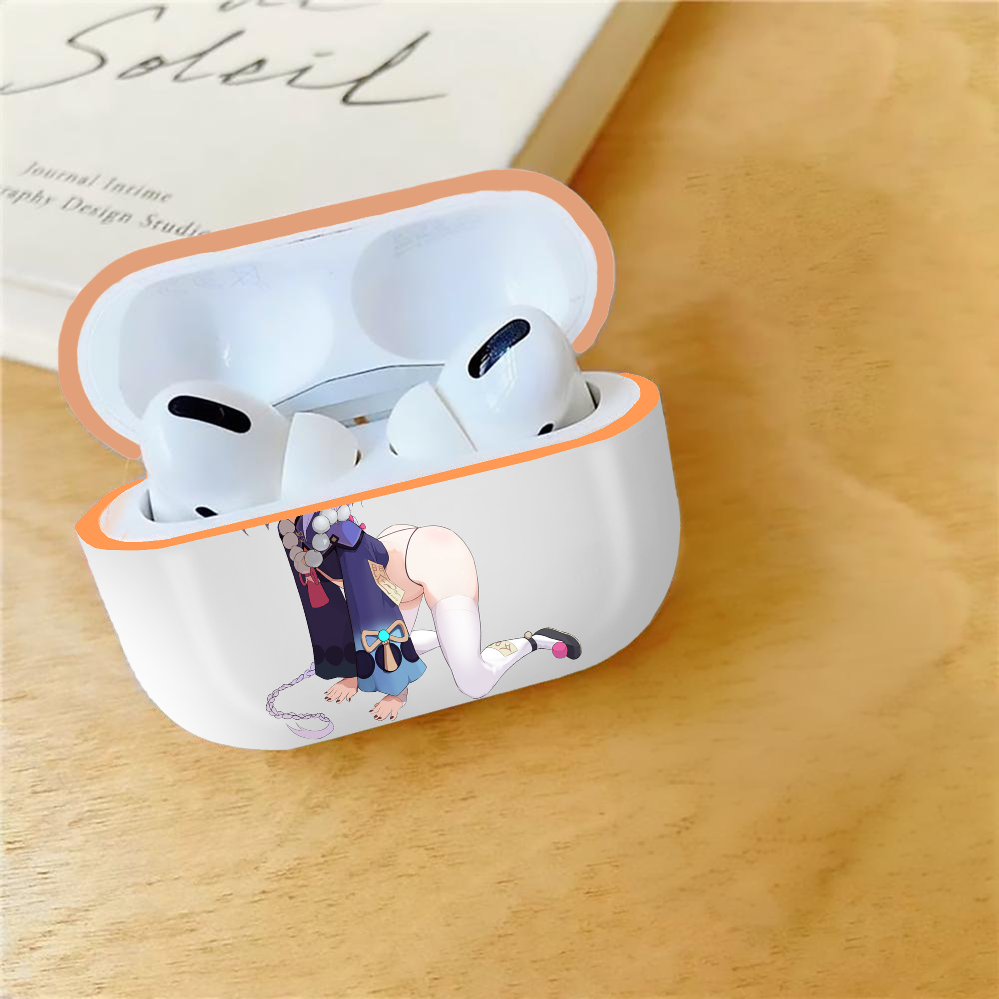 げんし神 七七 なな  genshin Nana 【AirPods Pro用】ハードシェル保護ケース｜耐衝撃・防指紋・カラビナ付き商品仕様