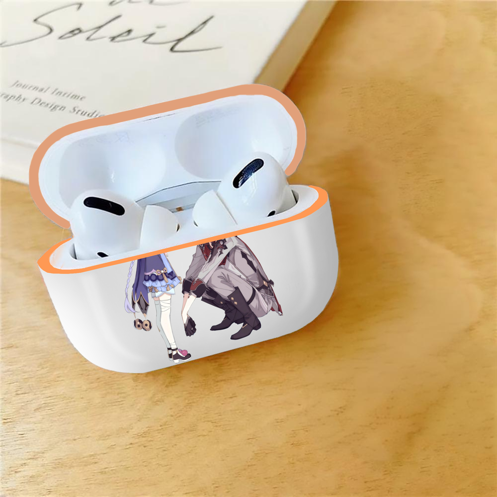 げんし神 七七 なな  genshin Nana 【AirPods Pro用】ハードシェル保護ケース｜耐衝撃・防指紋・カラビナ付き商品仕様