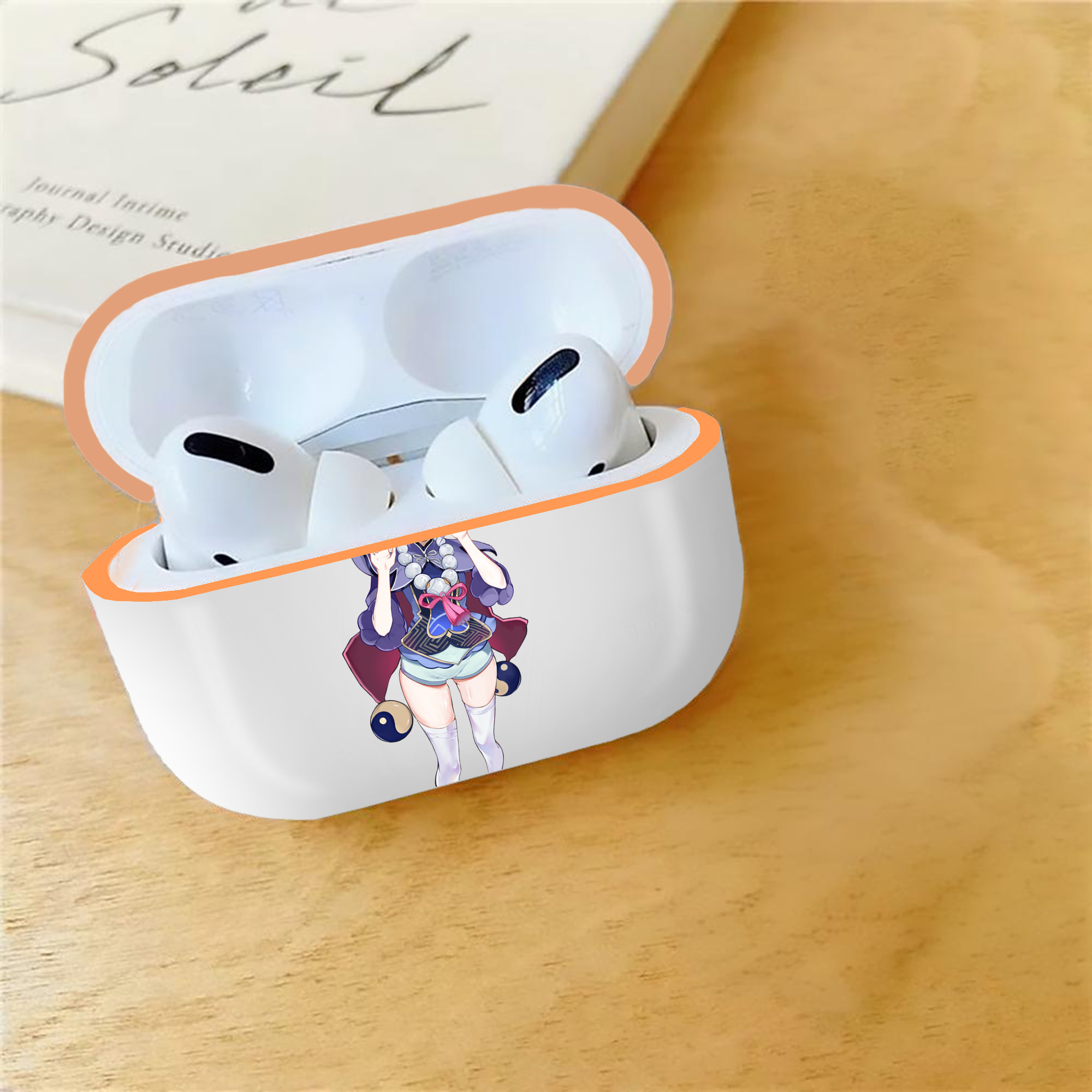 げんし神 七七 なな  genshin Nana 【AirPods Pro用】ハードシェル保護ケース｜耐衝撃・防指紋・カラビナ付き商品仕様