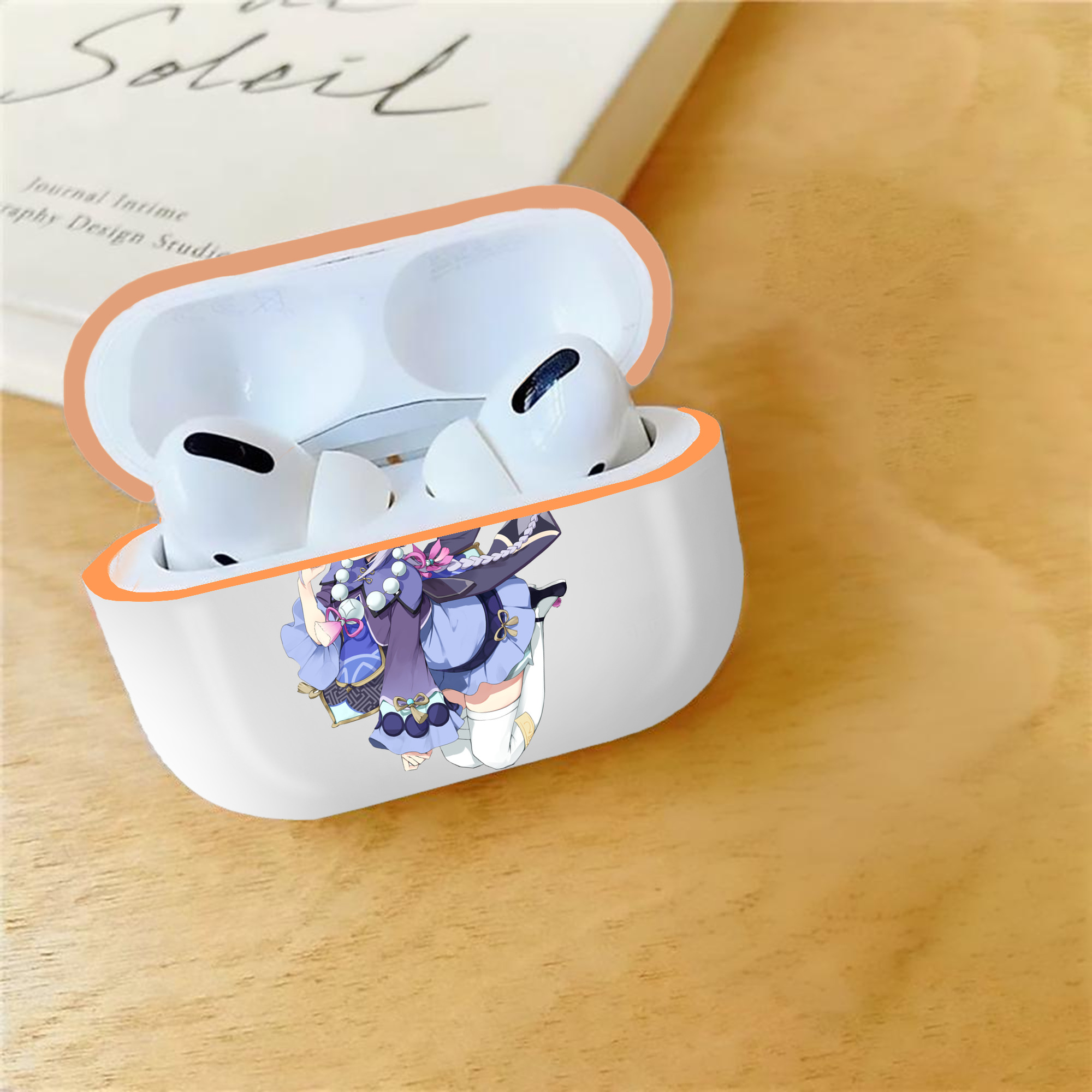 げんし神 七七 なな  genshin Nana 【AirPods Pro用】ハードシェル保護ケース｜耐衝撃・防指紋・カラビナ付き商品仕様