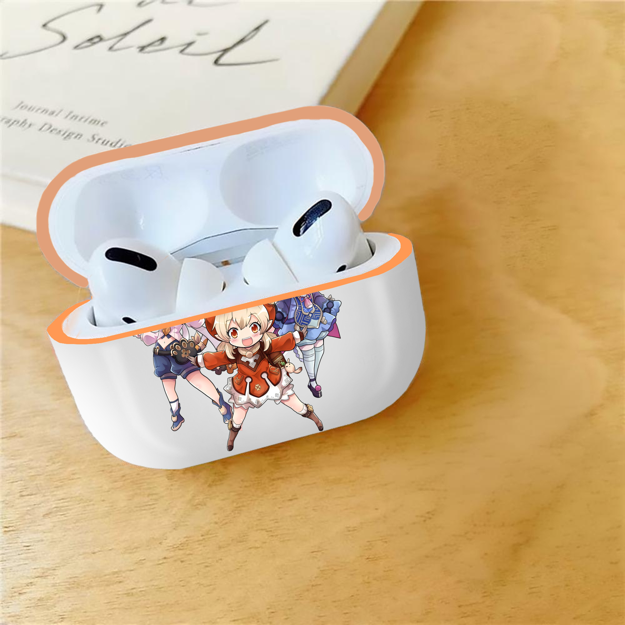 げんし神 七七 なな  genshin Nana 【AirPods Pro用】ハードシェル保護ケース｜耐衝撃・防指紋・カラビナ付き商品仕様