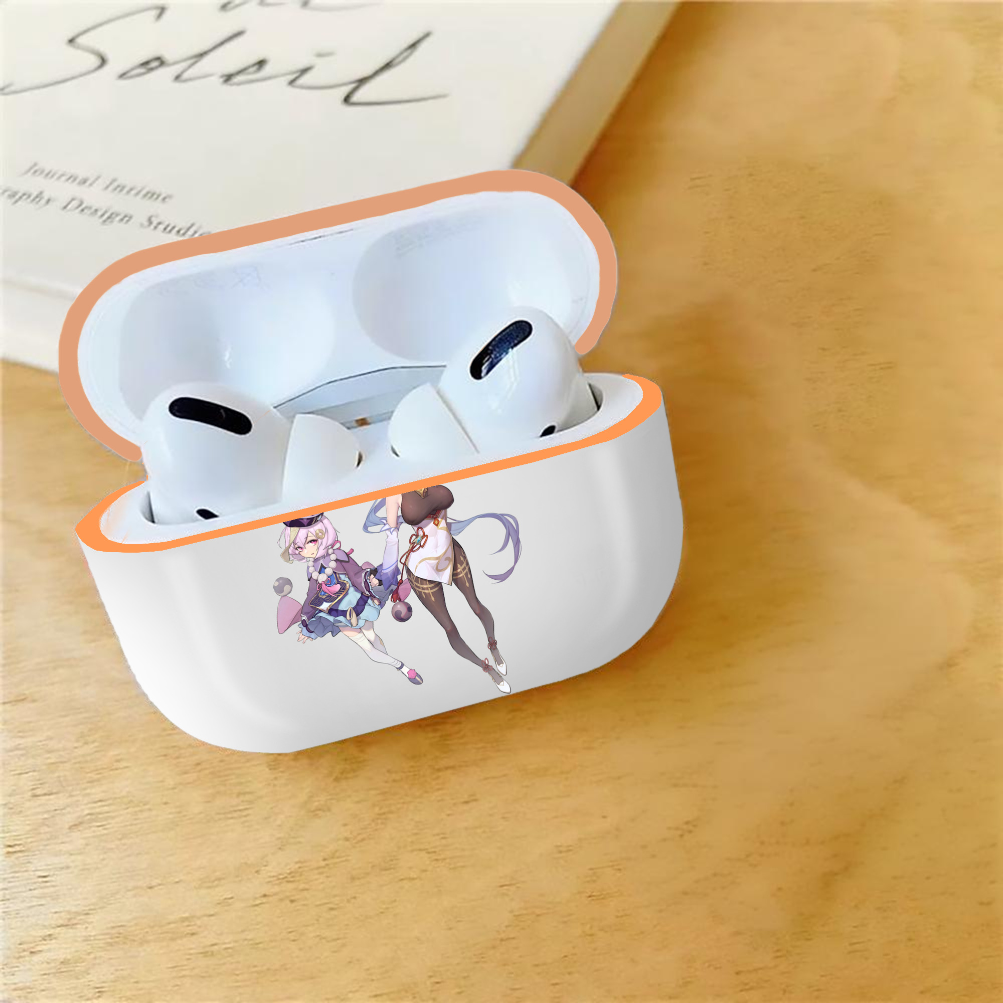 げんし神 七七 なな  genshin Nana 【AirPods Pro用】ハードシェル保護ケース｜耐衝撃・防指紋・カラビナ付き商品仕様