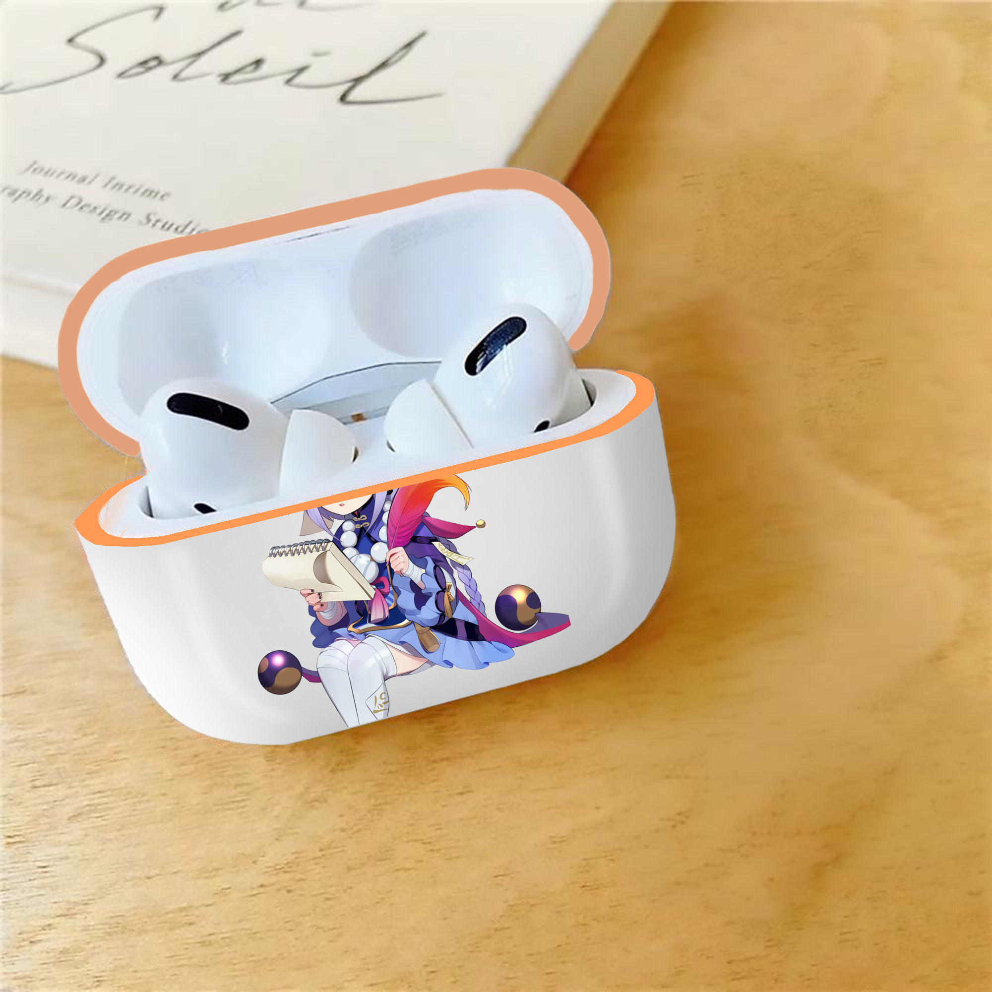 げんし神 七七 なな  genshin Nana 【AirPods Pro用】ハードシェル保護ケース｜耐衝撃・防指紋・カラビナ付き商品仕様