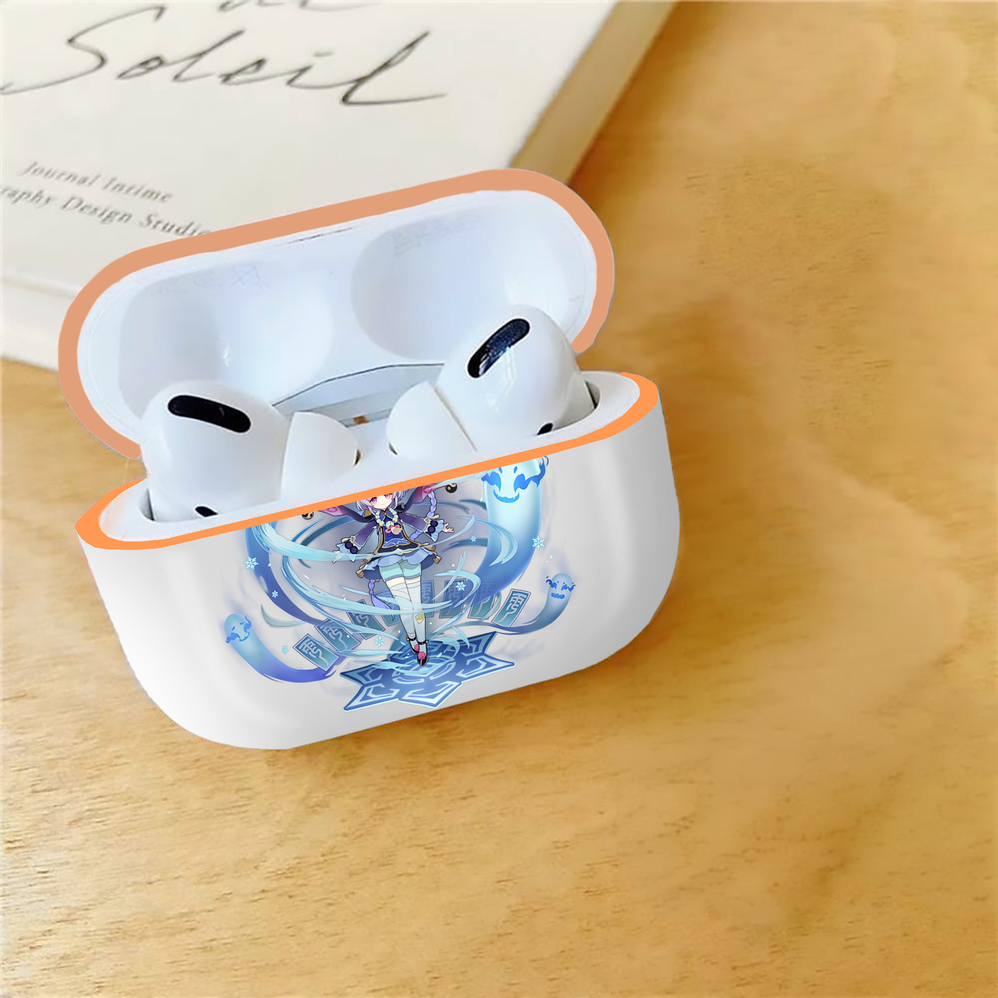 げんし神 七七 なな  genshin Nana 【AirPods Pro用】ハードシェル保護ケース｜耐衝撃・防指紋・カラビナ付き商品仕様