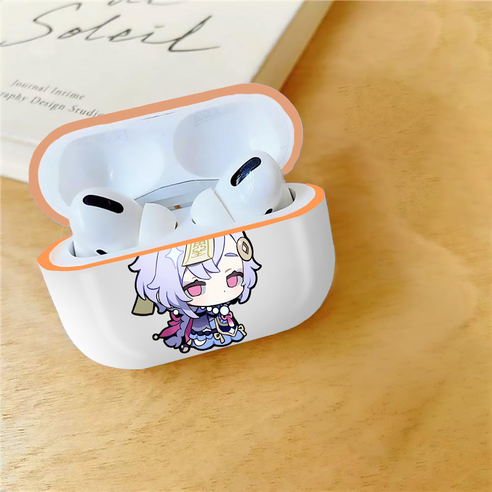 げんし神 七七 なな  genshin Nana 【AirPods Pro用】ハードシェル保護ケース｜耐衝撃・防指紋・カラビナ付き商品仕様