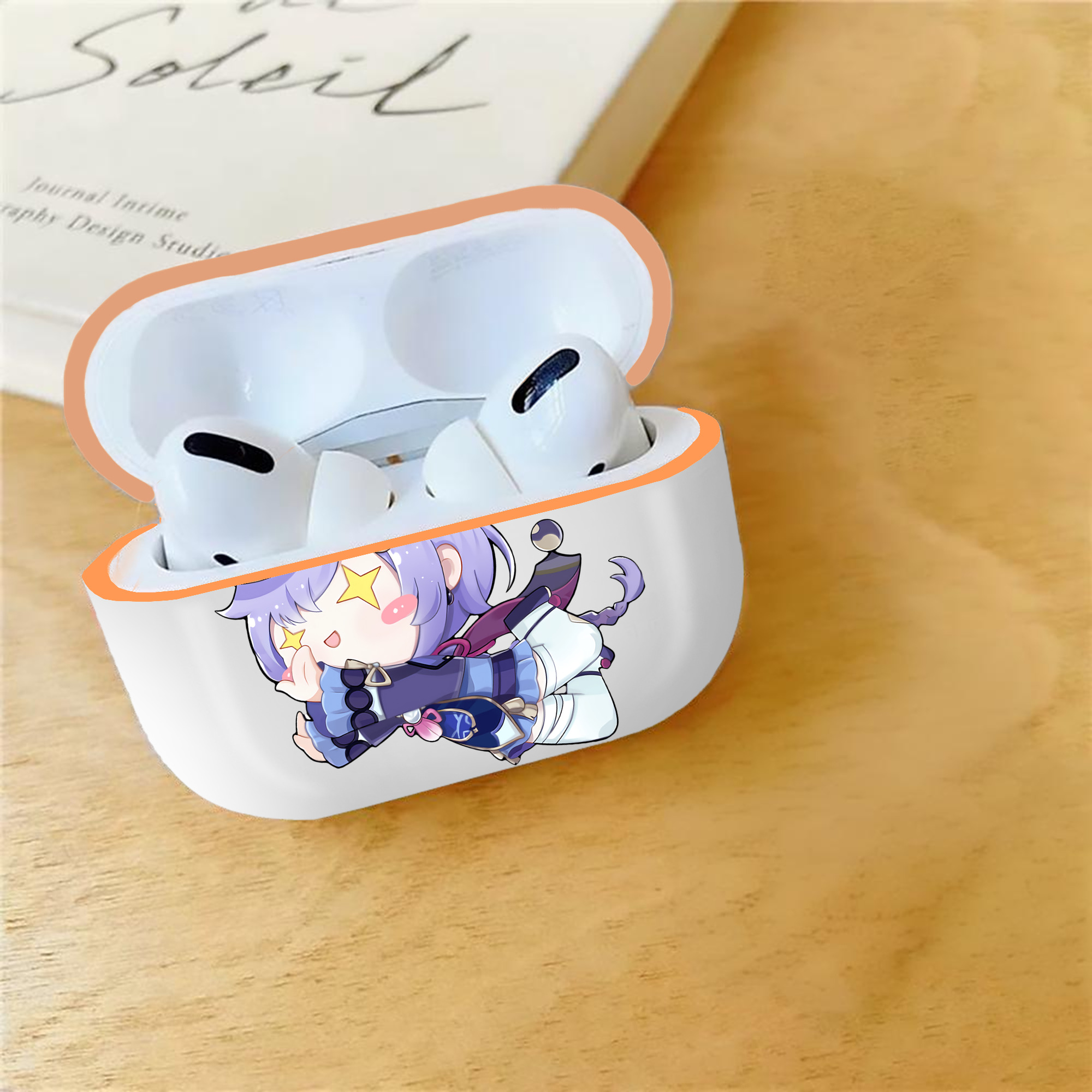 げんし神 七七 なな  genshin Nana 【AirPods Pro用】ハードシェル保護ケース｜耐衝撃・防指紋・カラビナ付き商品仕様