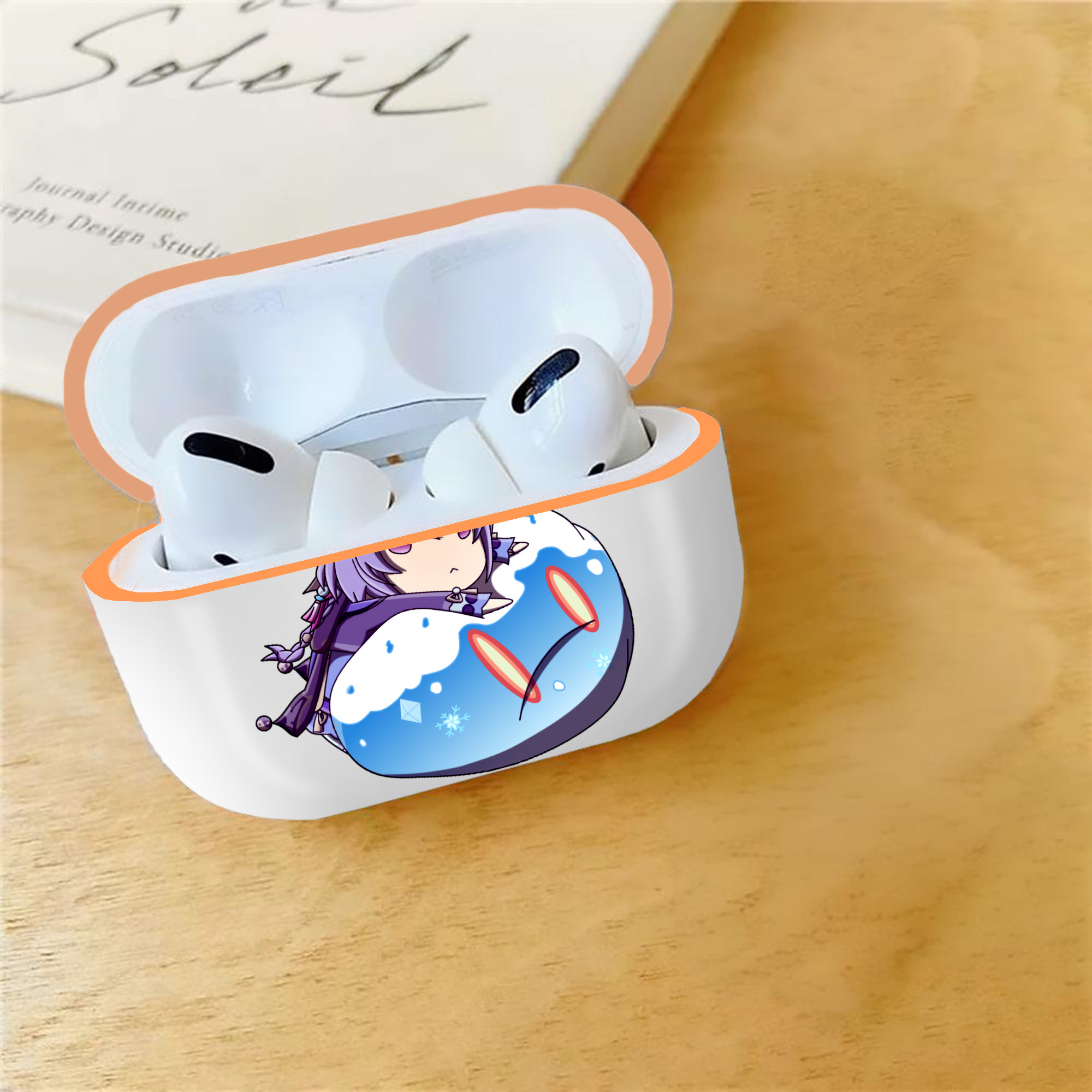 げんし神 七七 なな  genshin Nana 【AirPods Pro用】ハードシェル保護ケース｜耐衝撃・防指紋・カラビナ付き商品仕様