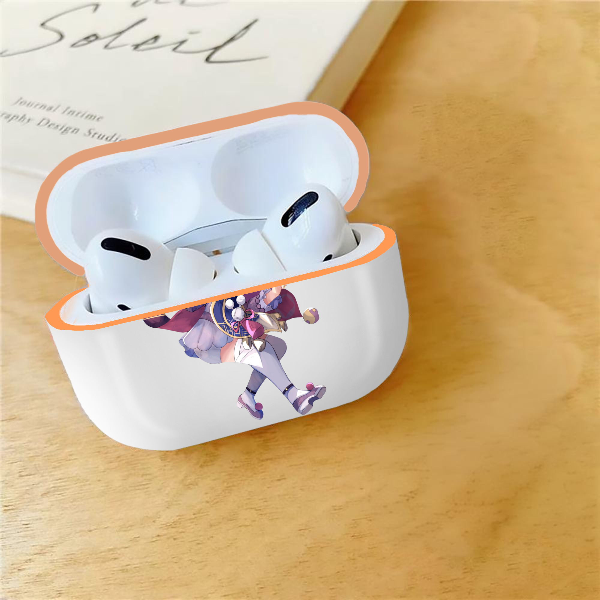 げんし神 七七 なな  genshin Nana 【AirPods Pro用】ハードシェル保護ケース｜耐衝撃・防指紋・カラビナ付き商品仕様