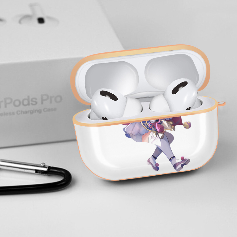 げんし神 七七 なな  genshin Nana 【AirPods Pro用】ハードシェル保護ケース｜耐衝撃・防指紋・カラビナ付き商品仕様