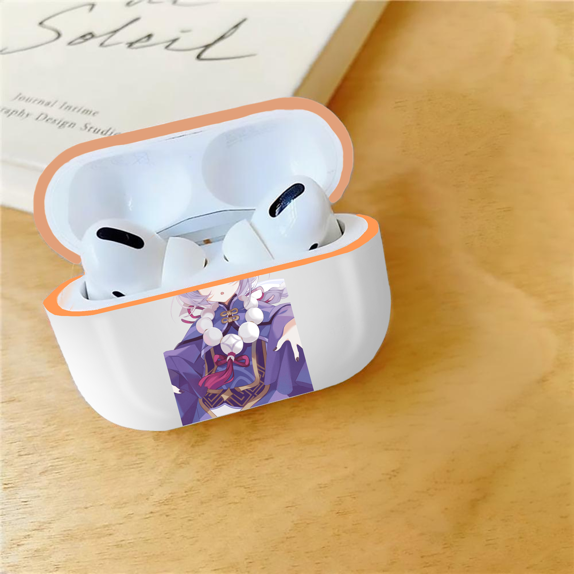 げんし神 七七 なな  genshin Nana 【AirPods Pro用】ハードシェル保護ケース｜耐衝撃・防指紋・カラビナ付き商品仕様