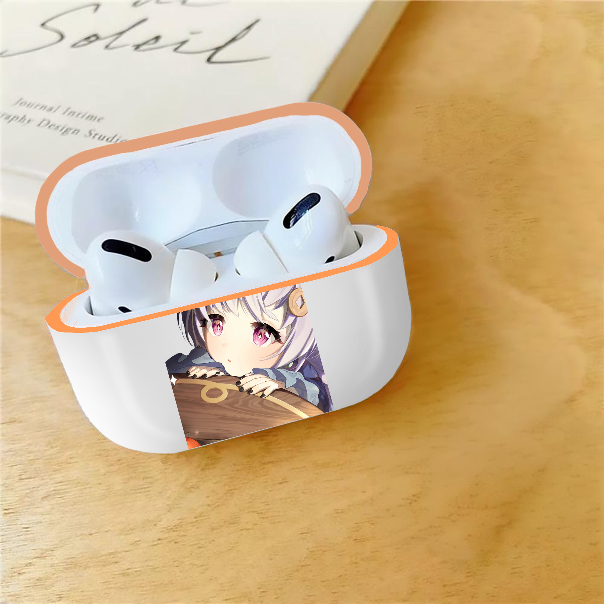 げんし神 七七 なな  genshin Nana 【AirPods Pro用】ハードシェル保護ケース｜耐衝撃・防指紋・カラビナ付き商品仕様