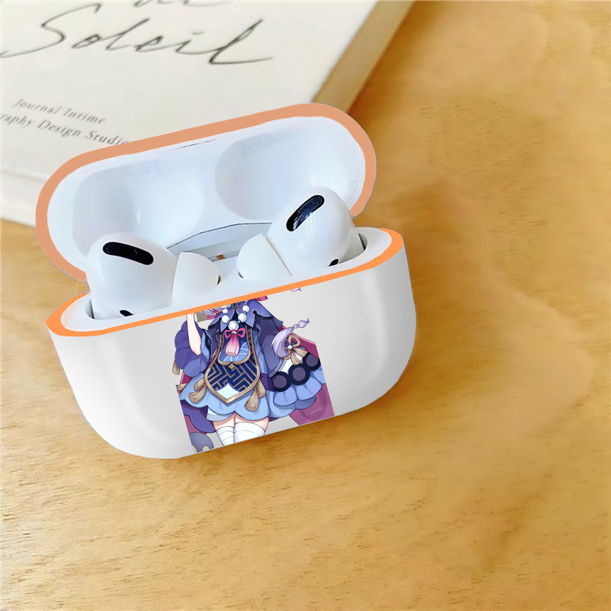 げんし神 七七 なな  genshin Nana 【AirPods Pro用】ハードシェル保護ケース｜耐衝撃・防指紋・カラビナ付き商品仕様