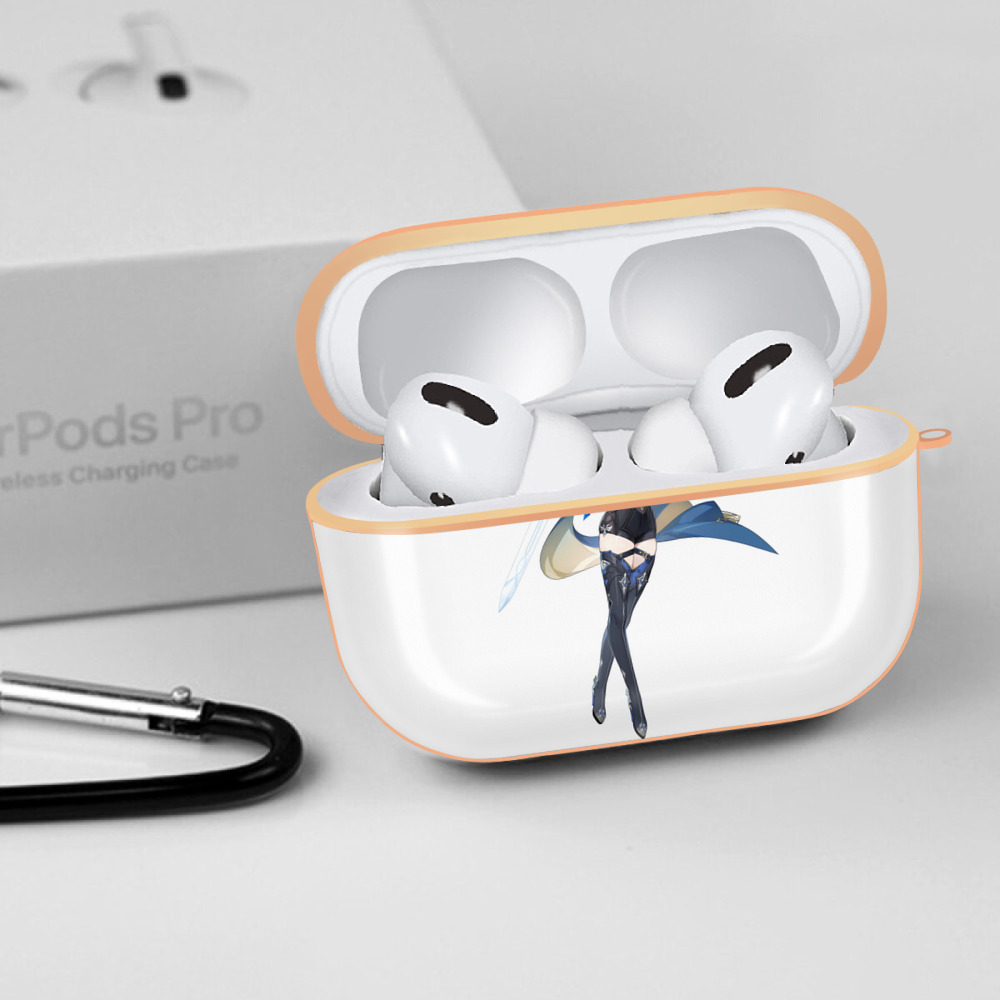 げんし神 优菈 ゆうら genshin Yūra 【AirPods Pro用】ハードシェル保護ケース｜耐衝撃・防指紋・カラビナ付き商品仕様