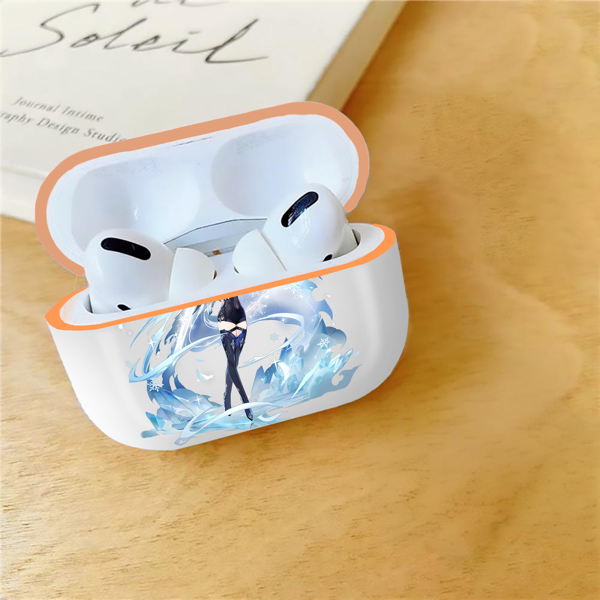 げんし神 优菈 ゆうら genshin Yūra 【AirPods Pro用】ハードシェル保護ケース｜耐衝撃・防指紋・カラビナ付き商品仕様