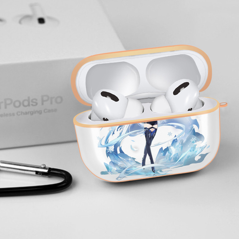 げんし神 优菈 ゆうら genshin Yūra 【AirPods Pro用】ハードシェル保護ケース｜耐衝撃・防指紋・カラビナ付き商品仕様