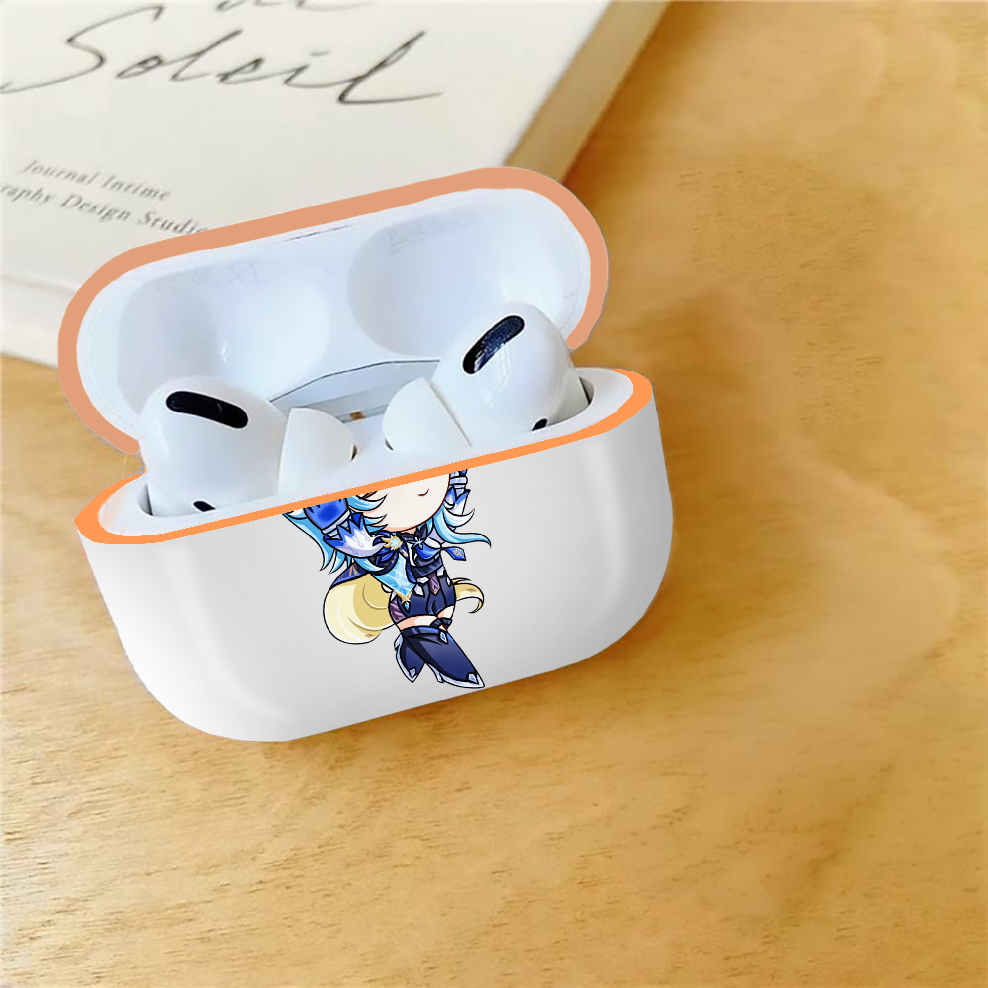 げんし神 优菈 ゆうら genshin Yūra 【AirPods Pro用】ハードシェル保護ケース｜耐衝撃・防指紋・カラビナ付き商品仕様