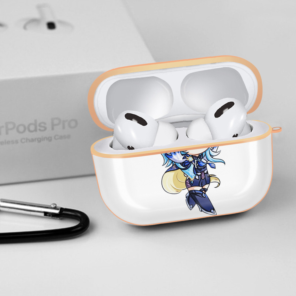 げんし神 优菈 ゆうら genshin Yūra 【AirPods Pro用】ハードシェル保護ケース｜耐衝撃・防指紋・カラビナ付き商品仕様
