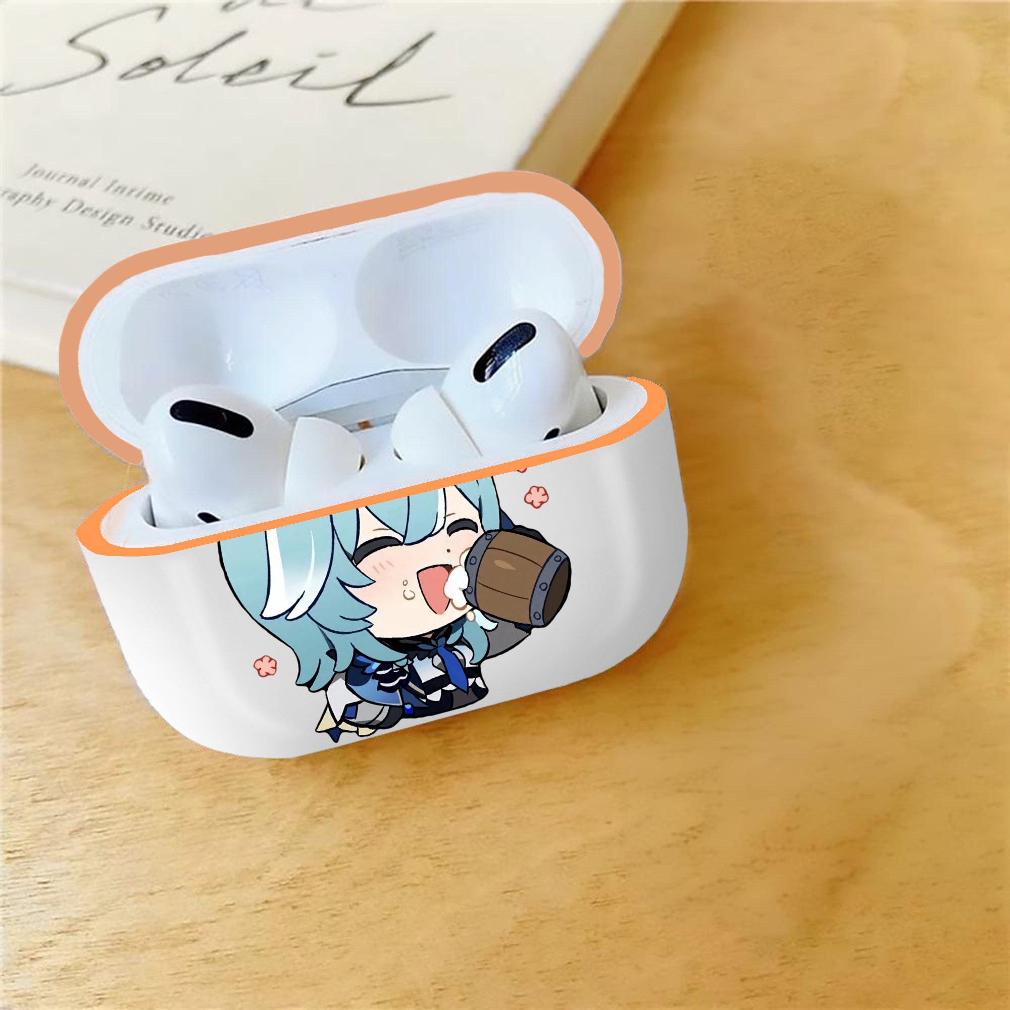 げんし神 优菈 ゆうら genshin Yūra 【AirPods Pro用】ハードシェル保護ケース｜耐衝撃・防指紋・カラビナ付き商品仕様