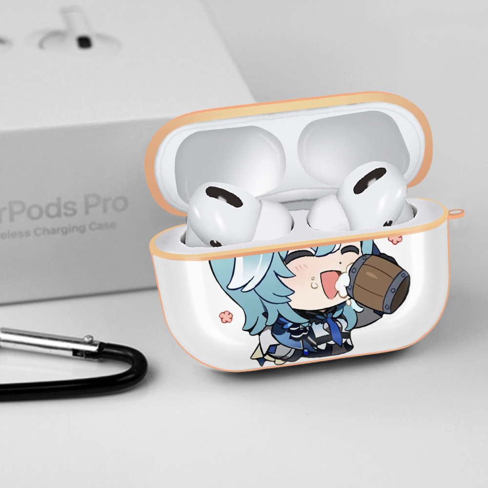 げんし神 优菈 ゆうら genshin Yūra 【AirPods Pro用】ハードシェル保護ケース｜耐衝撃・防指紋・カラビナ付き商品仕様