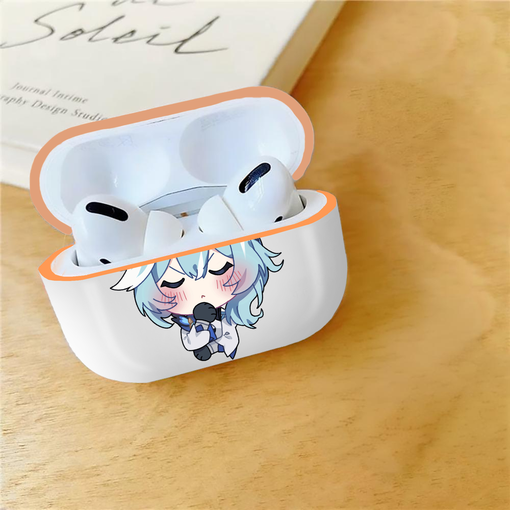 げんし神 优菈 ゆうら genshin Yūra 【AirPods Pro用】ハードシェル保護ケース｜耐衝撃・防指紋・カラビナ付き商品仕様