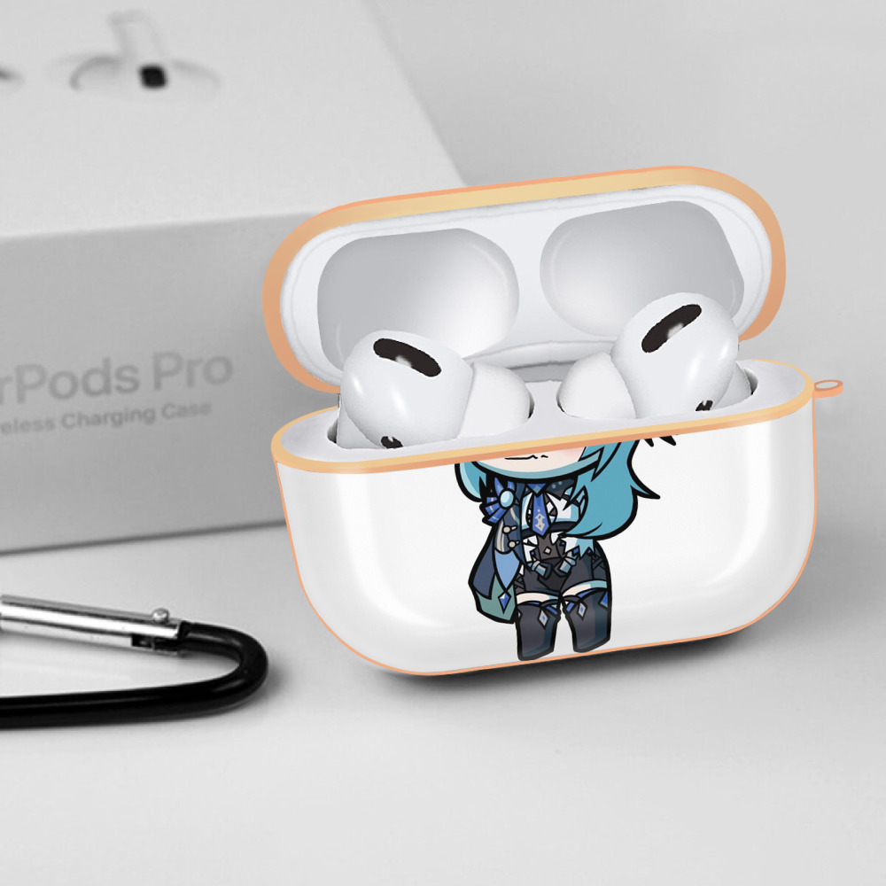 げんし神 优菈 ゆうら genshin Yūra 【AirPods Pro用】ハードシェル保護ケース｜耐衝撃・防指紋・カラビナ付き商品仕様