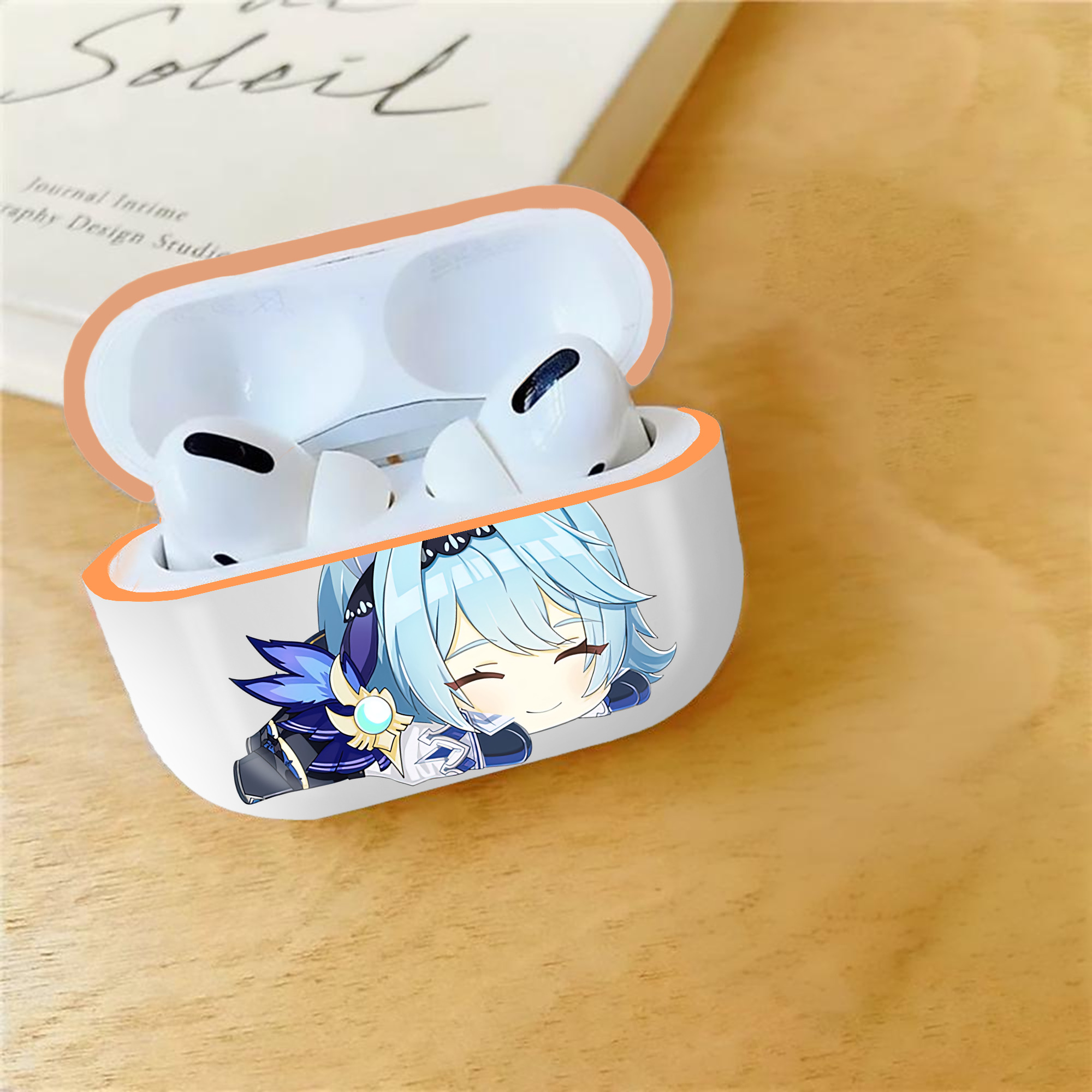 げんし神 优菈 ゆうら genshin Yūra 【AirPods Pro用】ハードシェル保護ケース｜耐衝撃・防指紋・カラビナ付き商品仕様