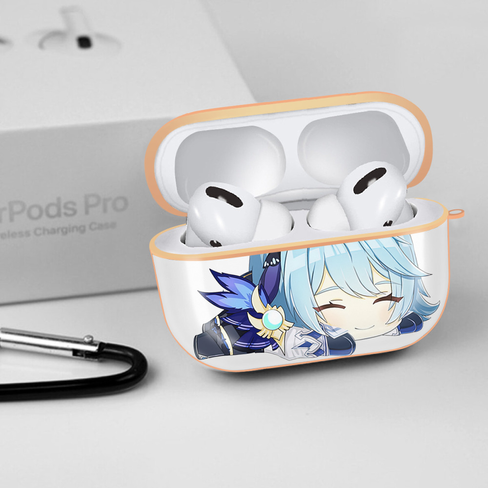 げんし神 优菈 ゆうら genshin Yūra 【AirPods Pro用】ハードシェル保護ケース｜耐衝撃・防指紋・カラビナ付き商品仕様