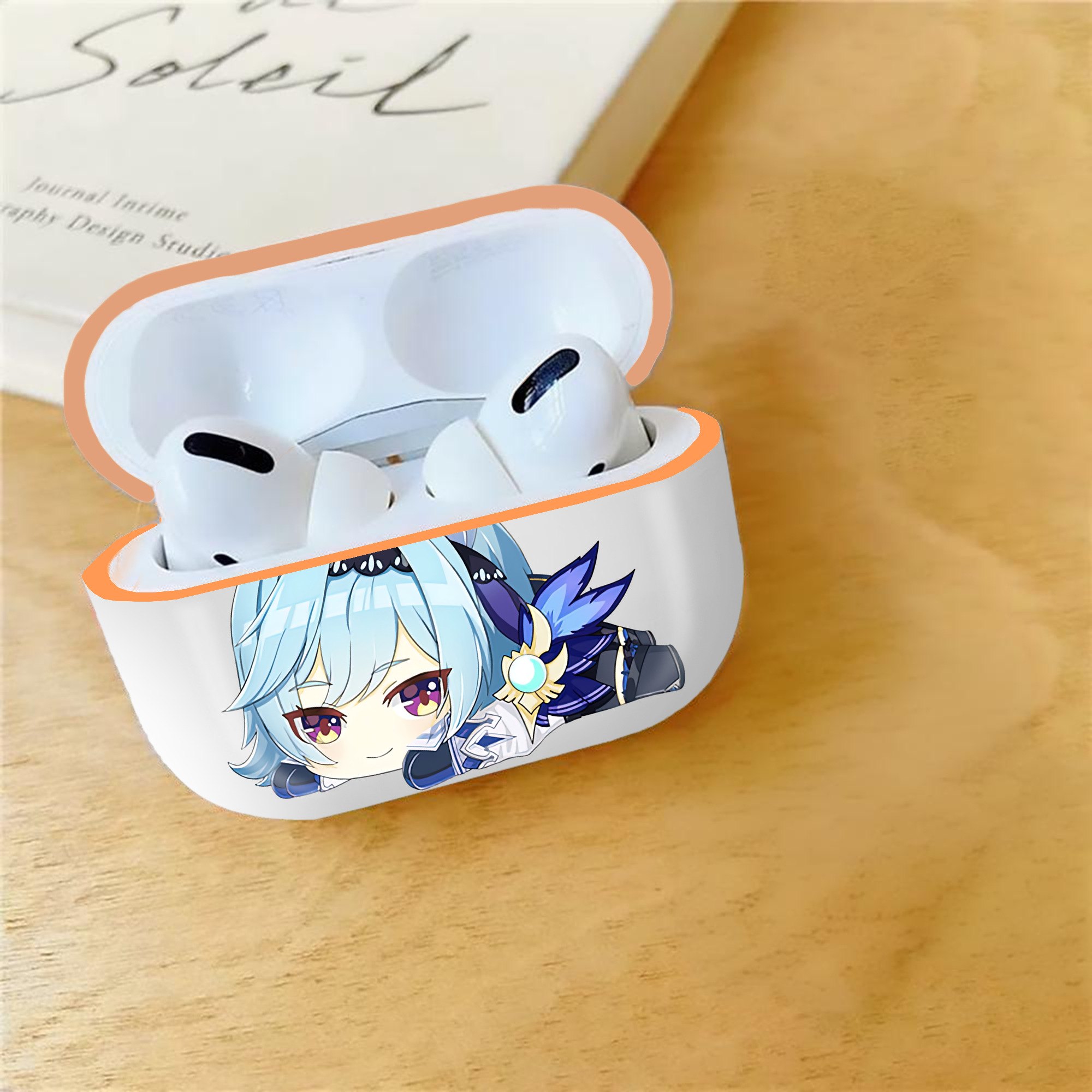 げんし神 优菈 ゆうら genshin Yūra 【AirPods Pro用】ハードシェル保護ケース｜耐衝撃・防指紋・カラビナ付き商品仕様