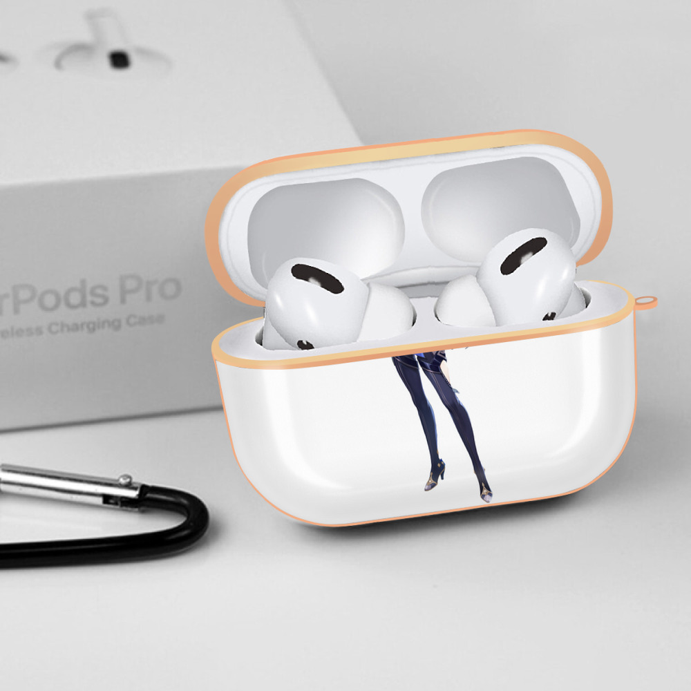 げんし神 夜兰 やらん genshin Yaran 【AirPods Pro用】ハードシェル保護ケース｜耐衝撃・防指紋・カラビナ付き商品仕様