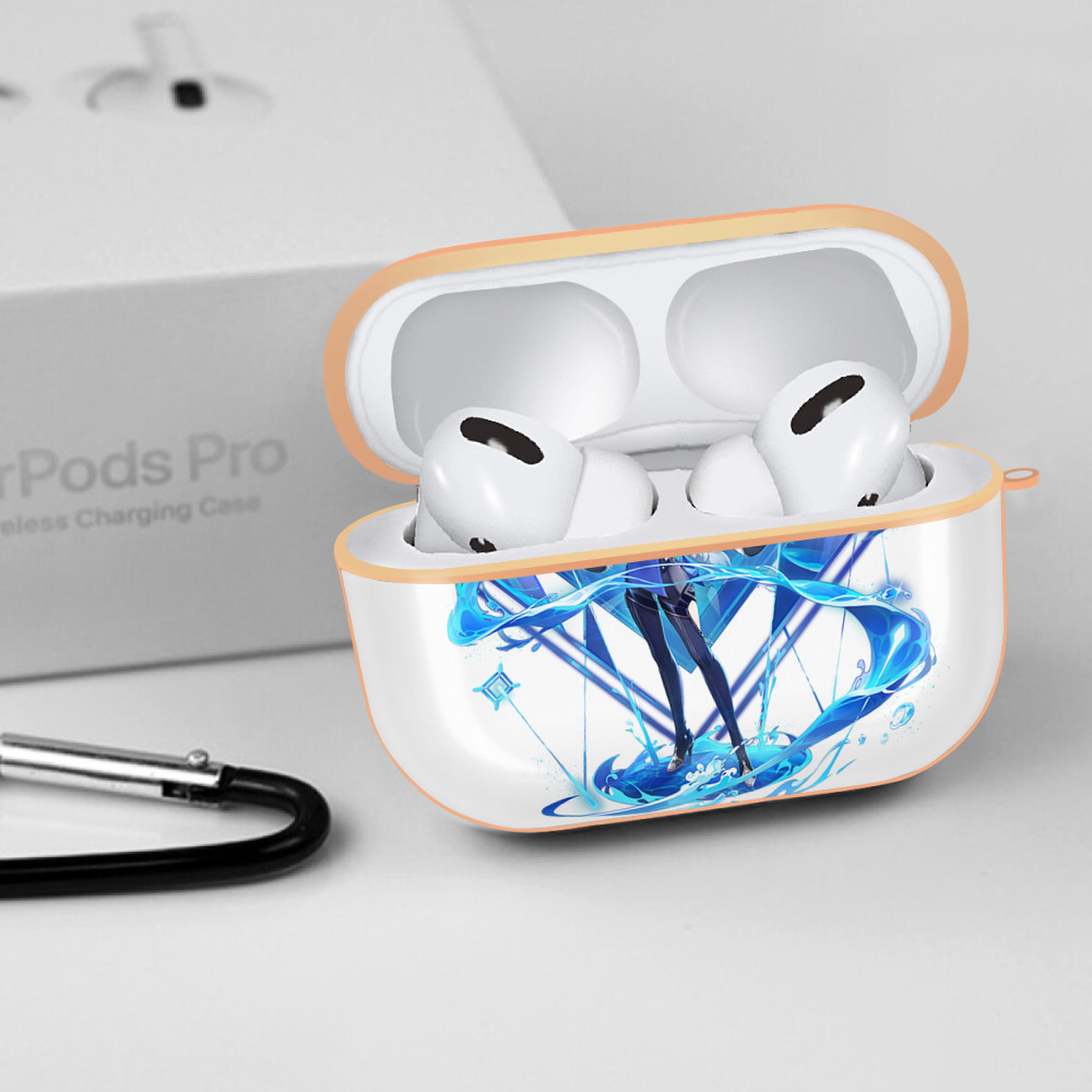 げんし神 夜兰 やらん genshin Yaran 【AirPods Pro用】ハードシェル保護ケース｜耐衝撃・防指紋・カラビナ付き商品仕様