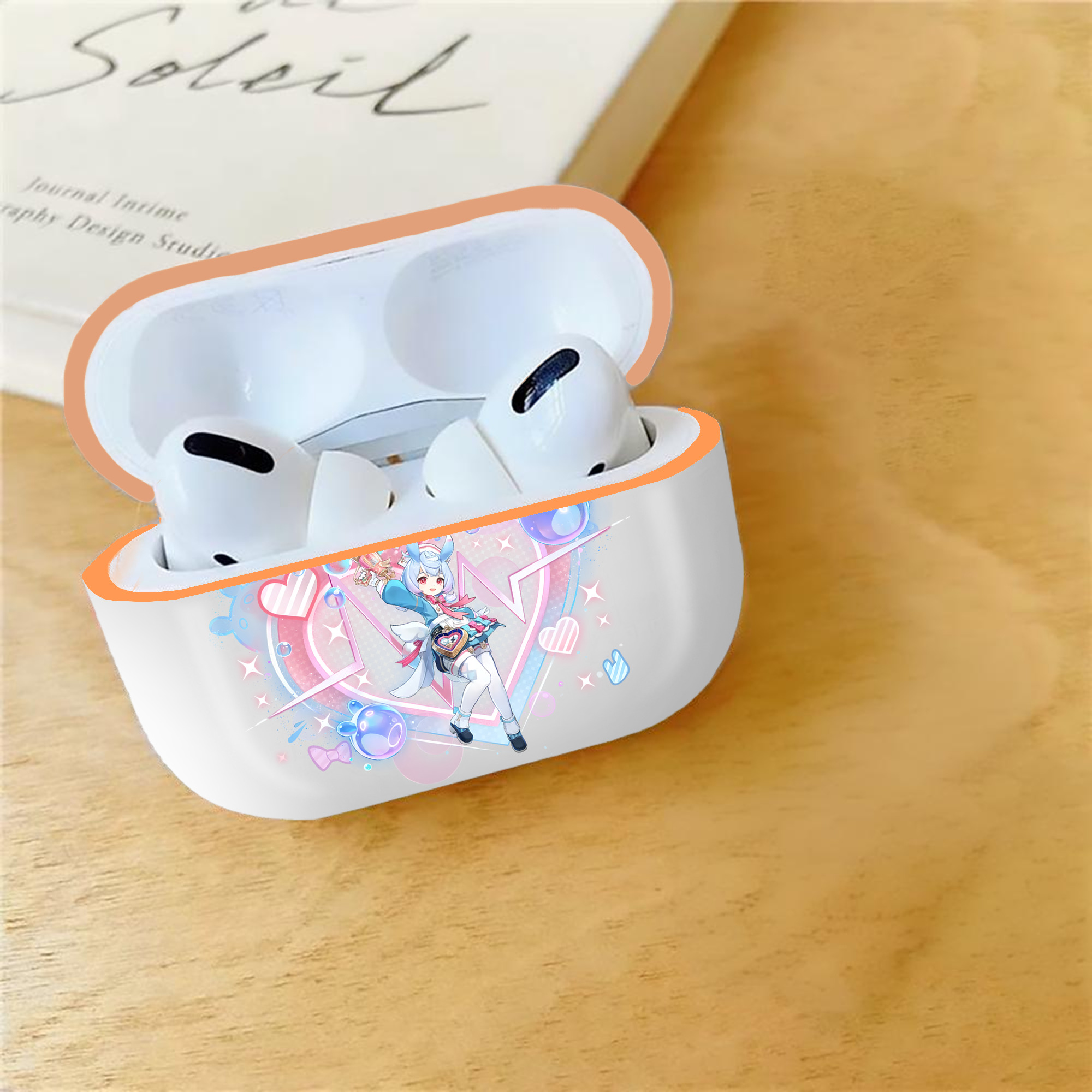 げんし神 シゲウィン genshin Shigewin 【AirPods Pro用】ハードシェル保護ケース｜耐衝撃・防指紋・カラビナ付き商品仕様